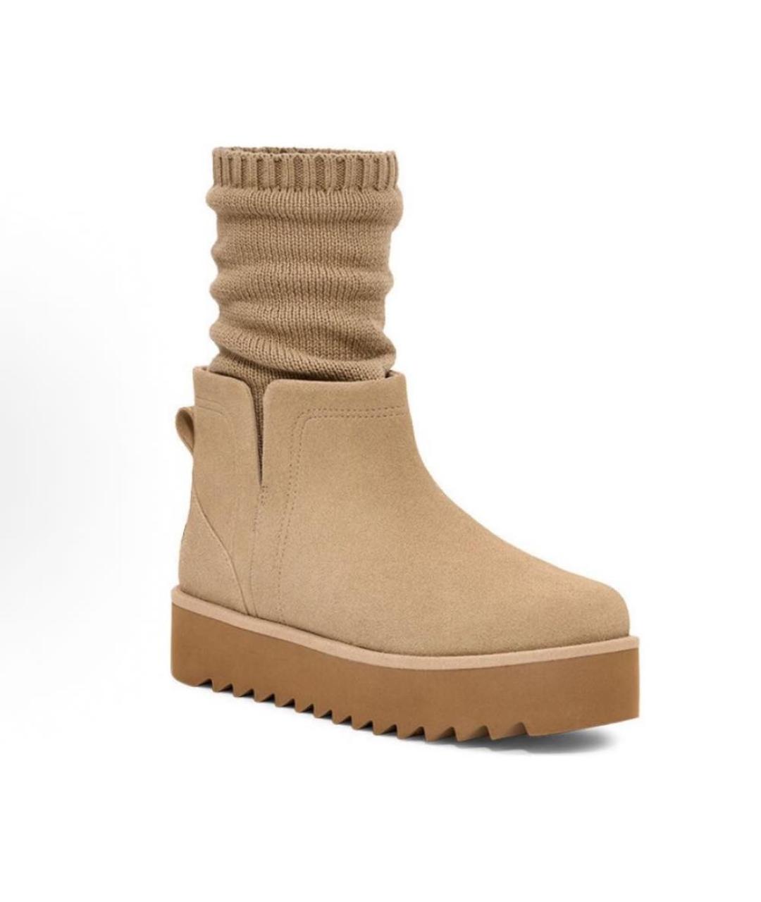 UGG AUSTRALIA Коричневые замшевые ботинки, фото 2