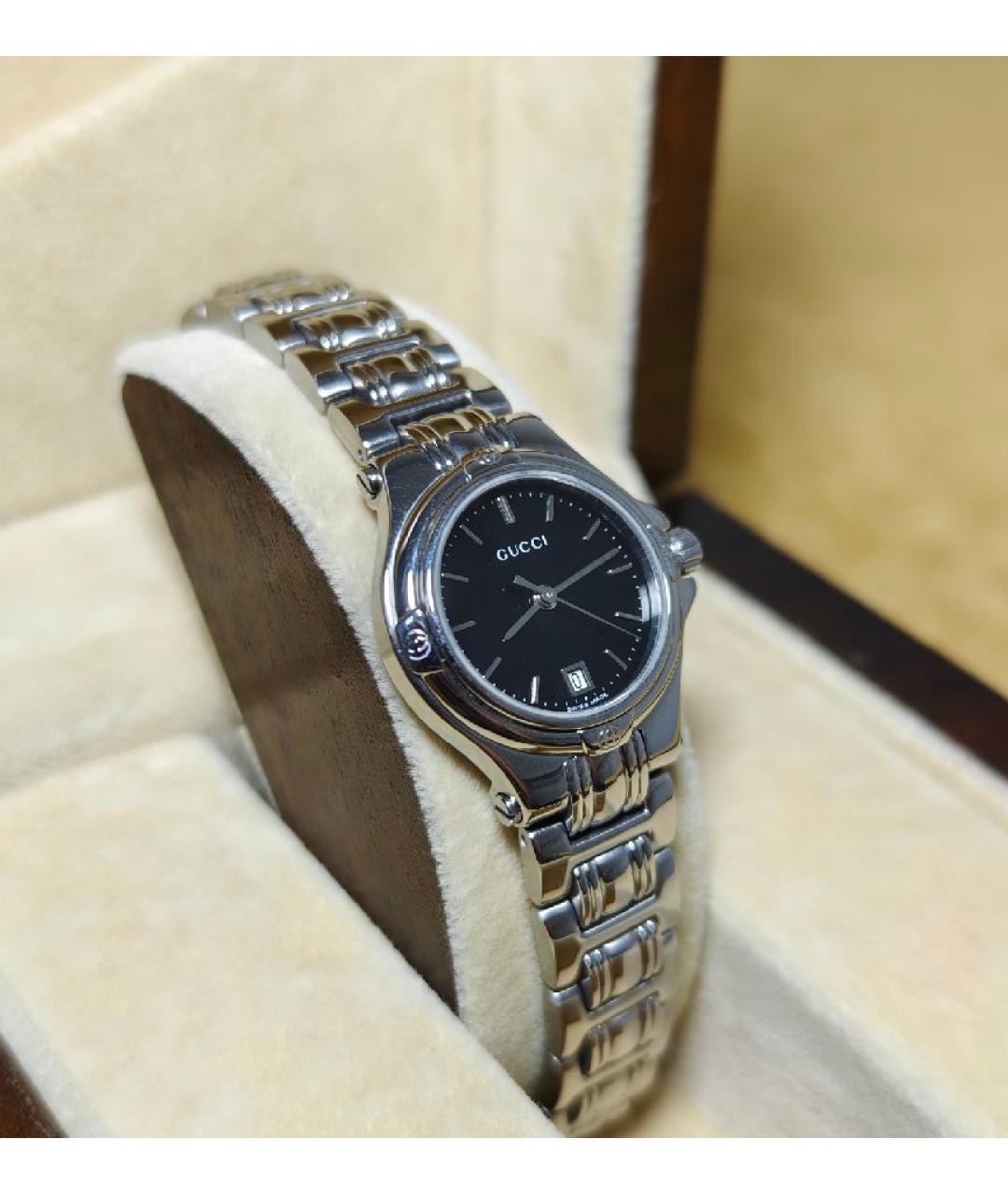 GUCCI Серебряные стальные часы, фото 6