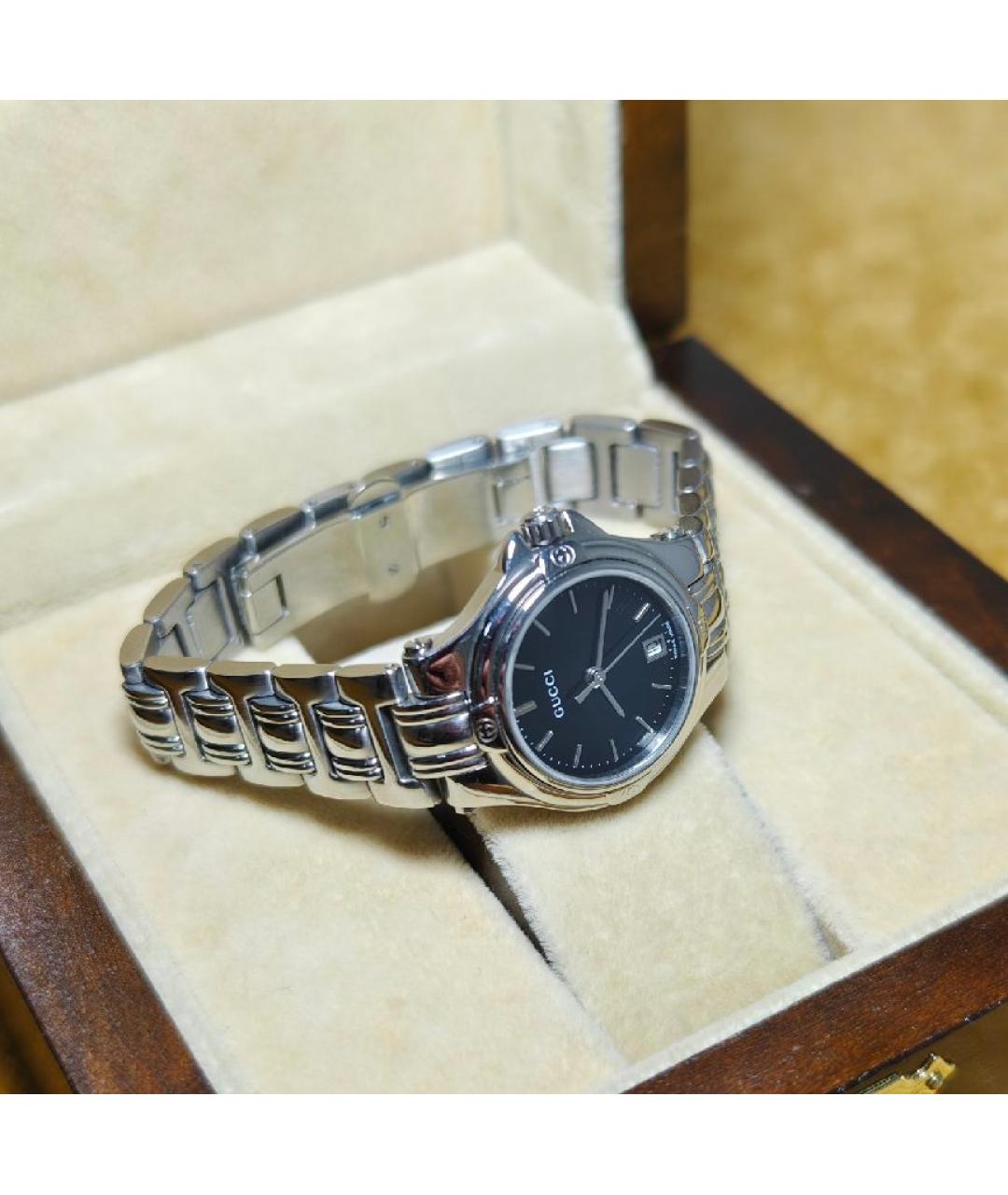 GUCCI Серебряные стальные часы, фото 7