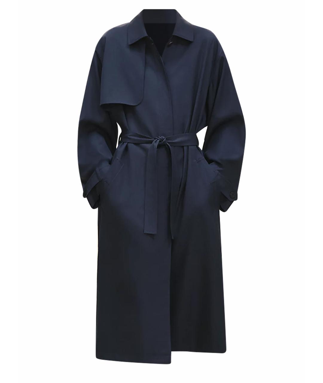 HERMES Черное шерстяное пальто, фото 1