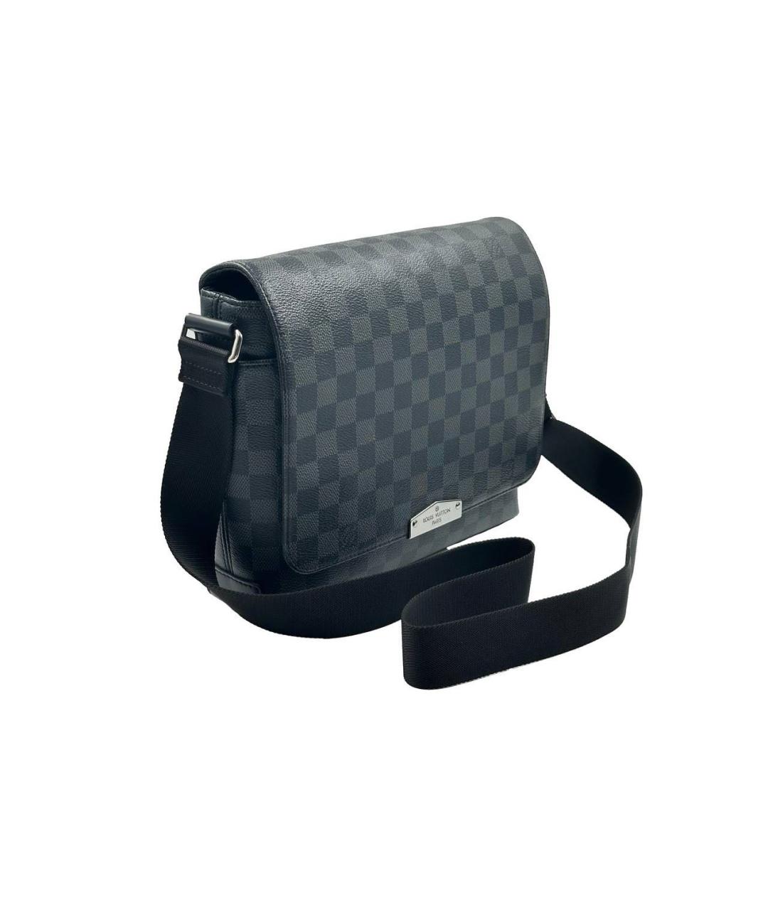 LOUIS VUITTON Антрацитовая сумка на плечо, фото 2