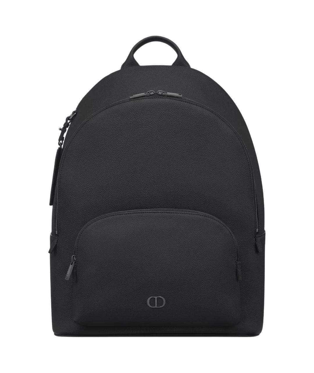 CHRISTIAN DIOR Черный кожаный рюкзак, фото 1