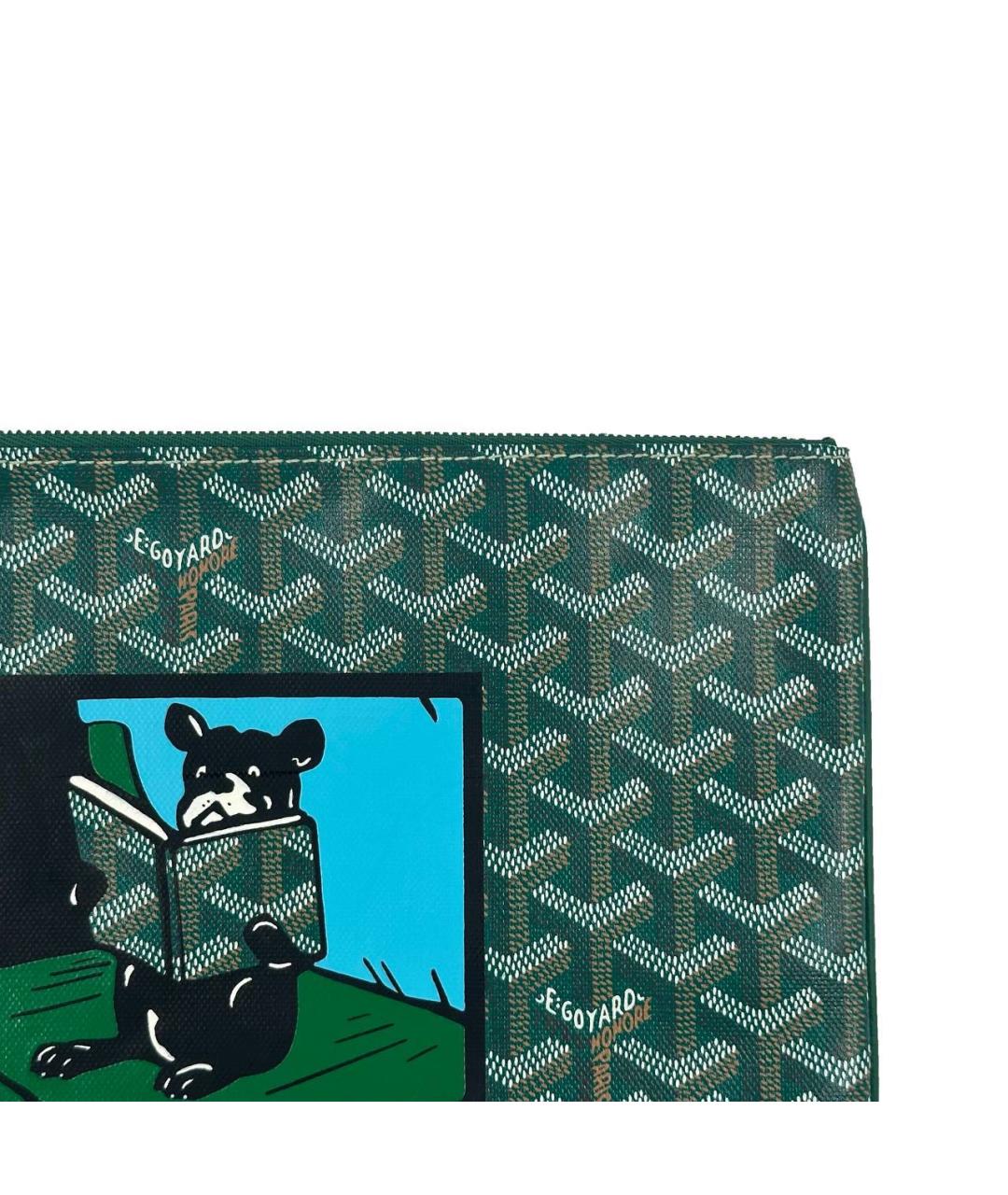 GOYARD Зеленая папка для документов, фото 4