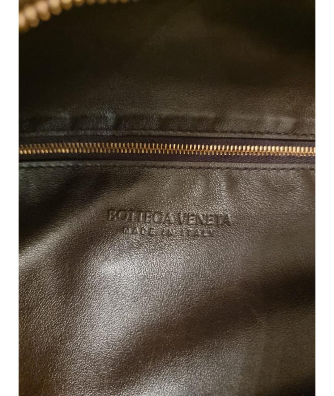 BOTTEGA VENETA Коричневая кожаная сумка с короткими ручками, фото 5