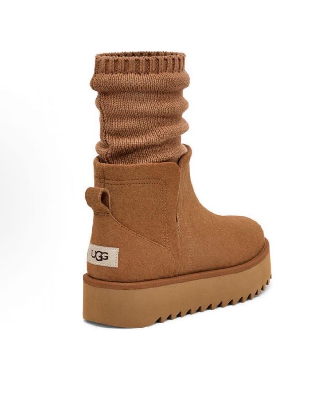 UGG AUSTRALIA Коричневые замшевые ботинки, фото 3