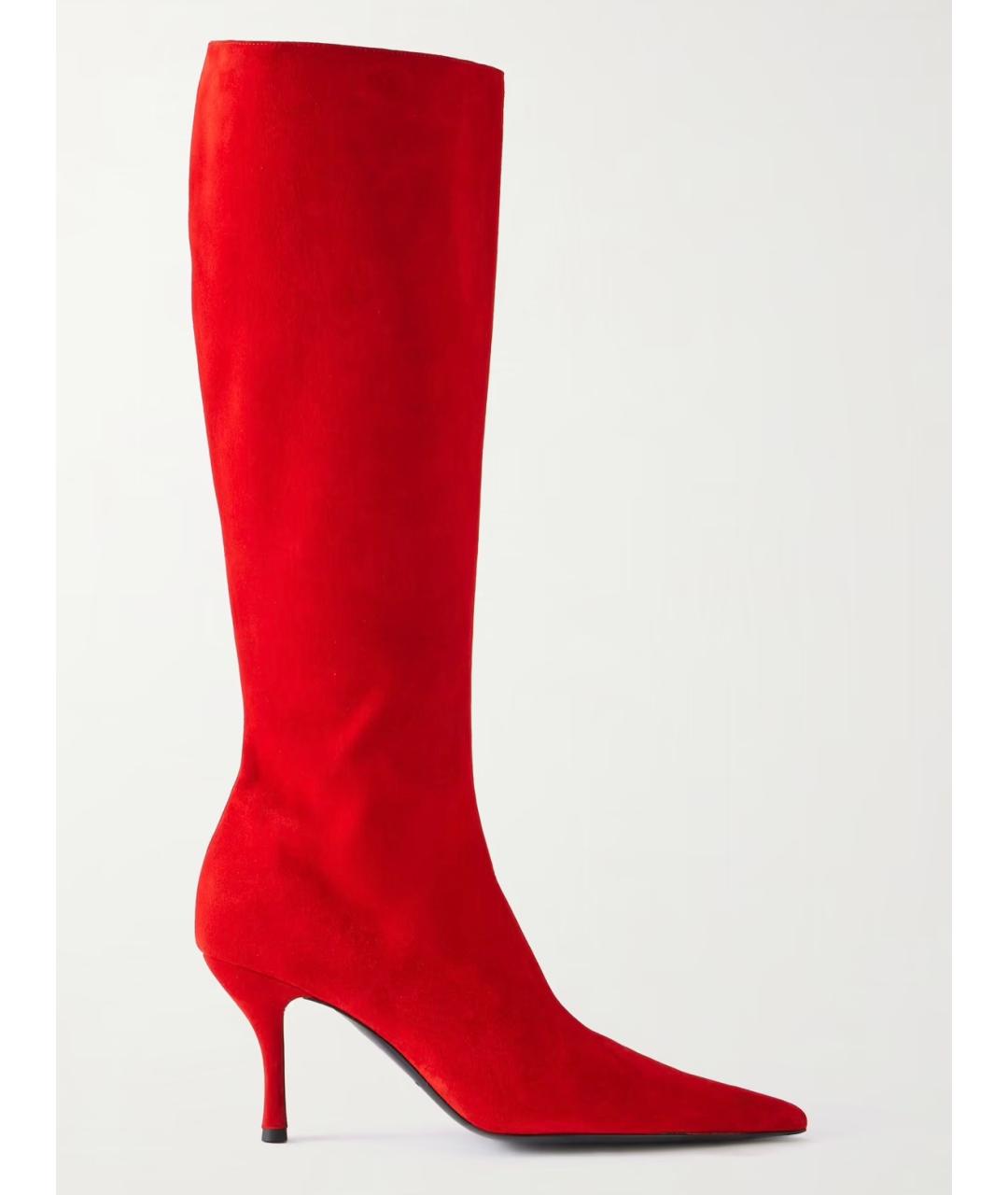 MAGDA BUTRYM Красные замшевые сапоги, фото 5