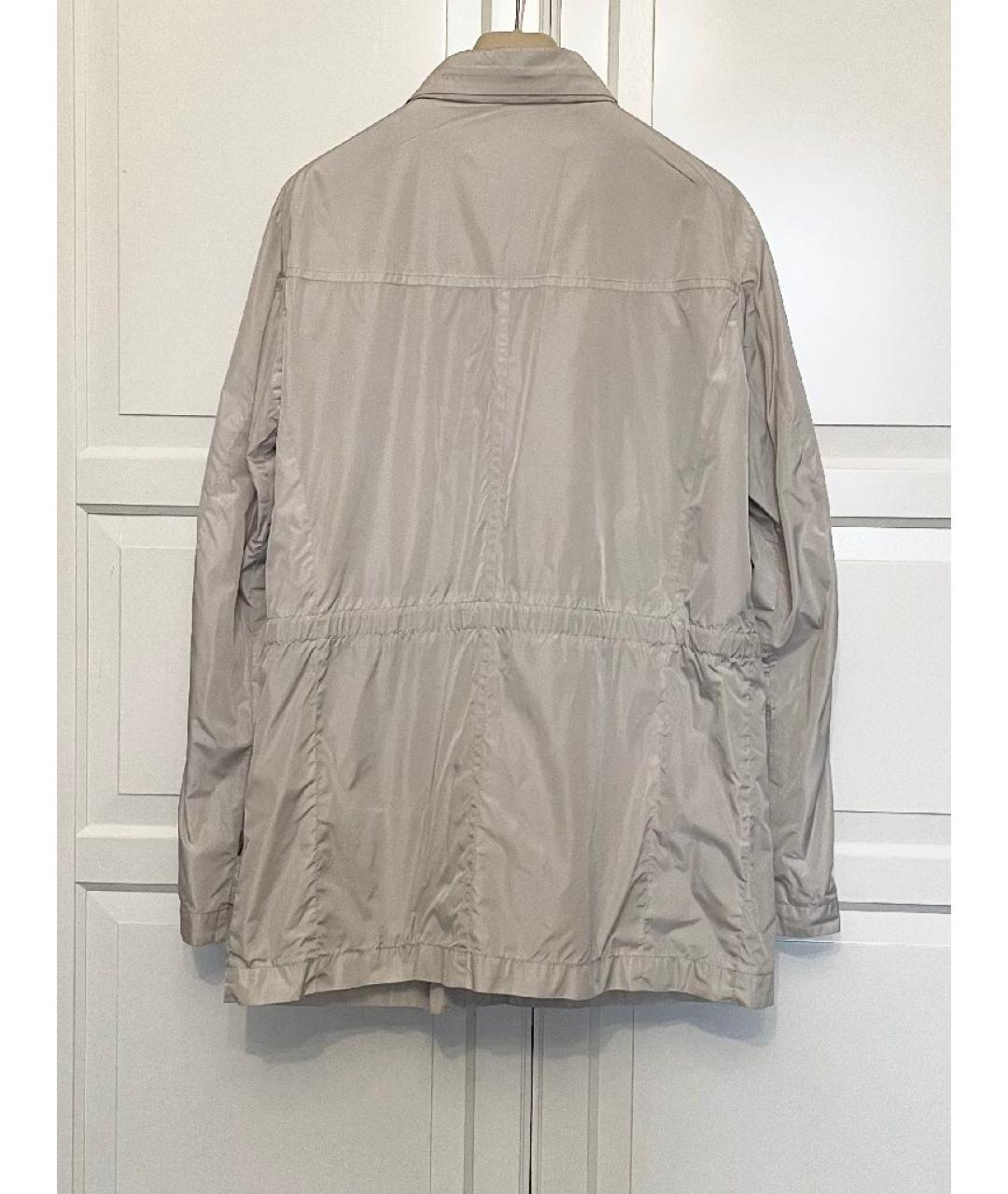 GUCCI Бежевый полиамидовый тренч / плащ, фото 3