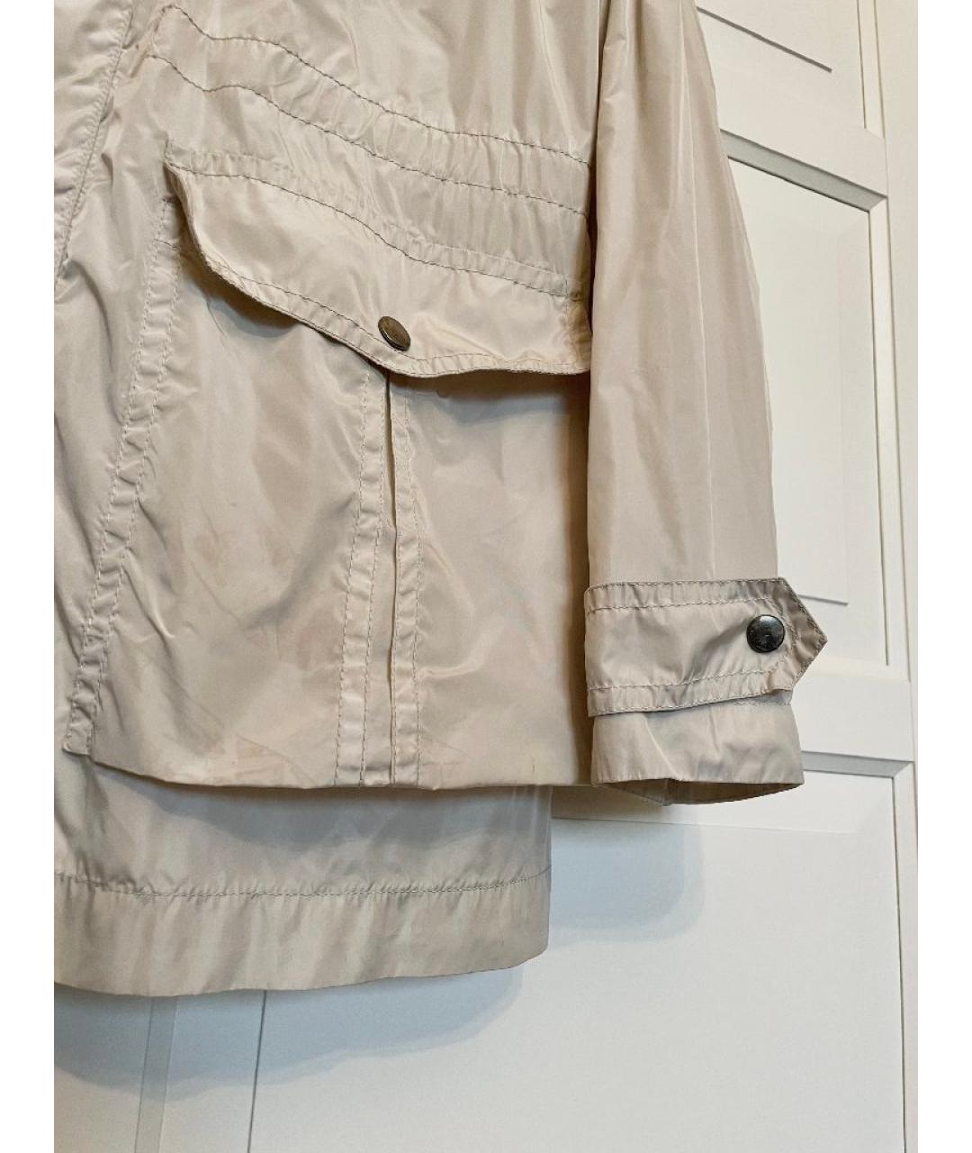 GUCCI Бежевый полиамидовый тренч / плащ, фото 5