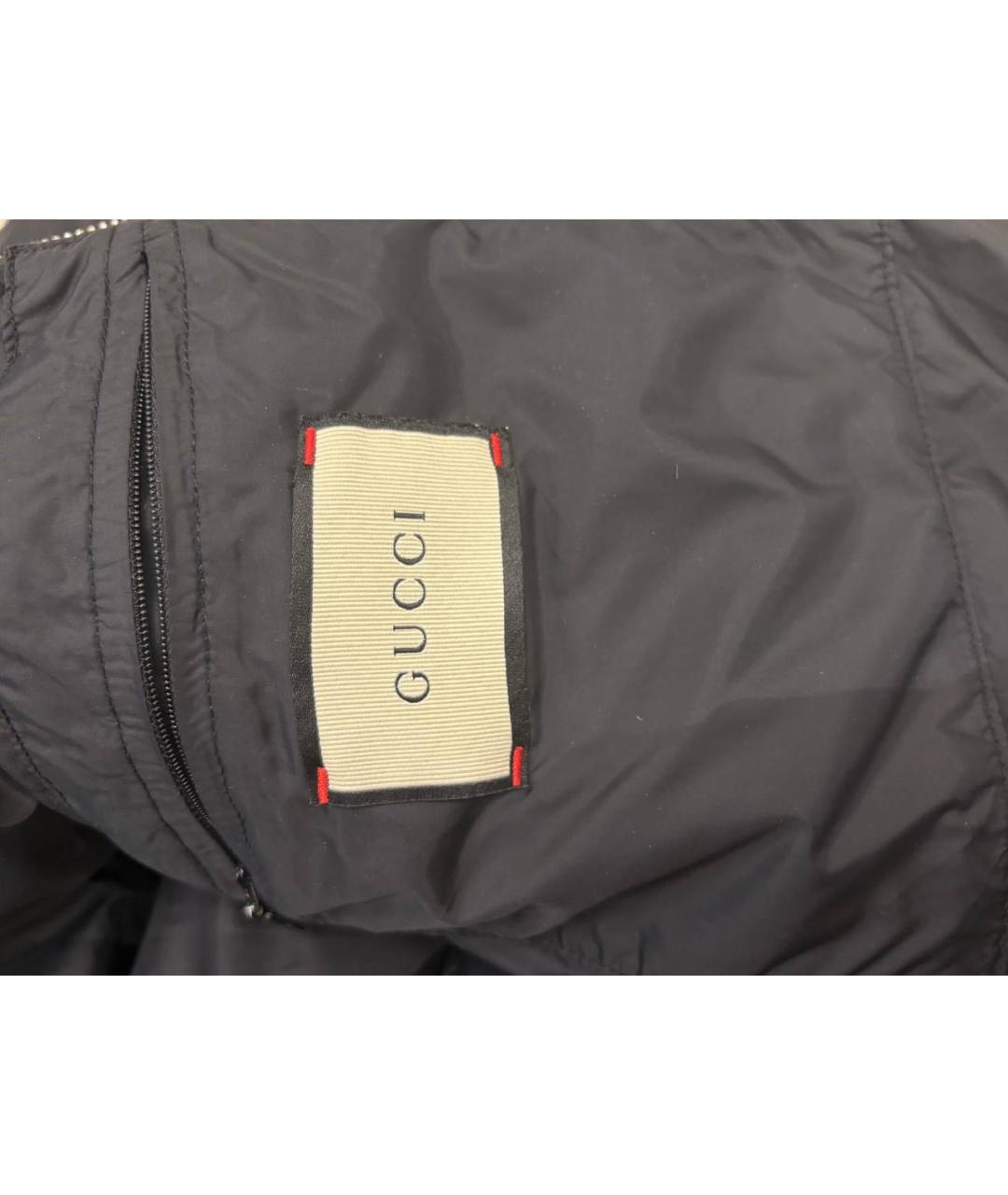 GUCCI Черный полиамидовый пуховик, фото 5