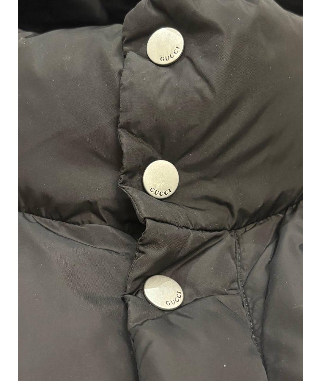 GUCCI Черный полиамидовый пуховик, фото 4
