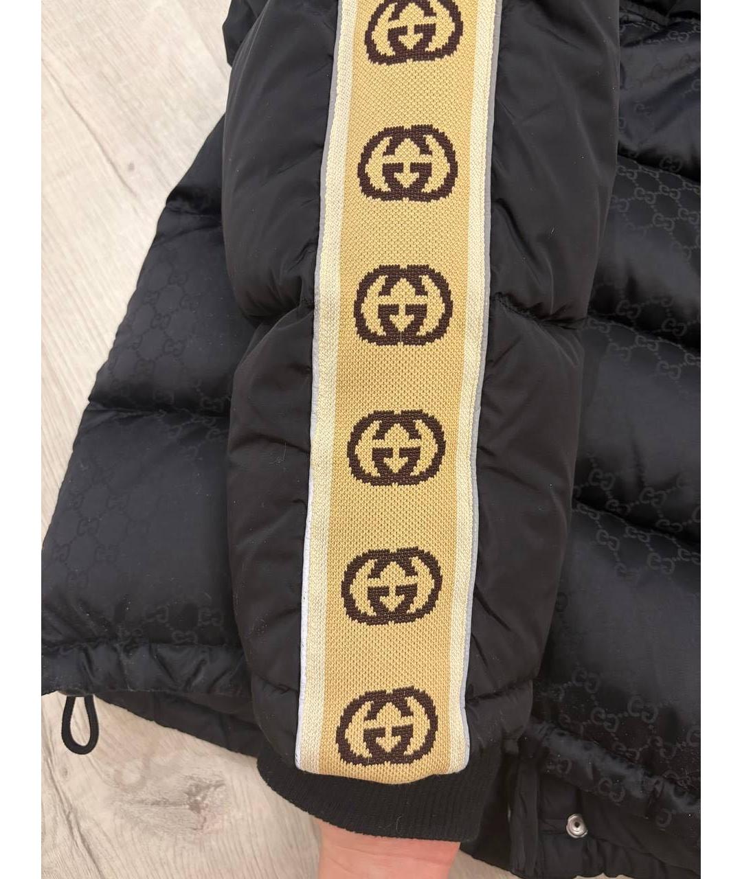 GUCCI Черный полиамидовый пуховик, фото 3