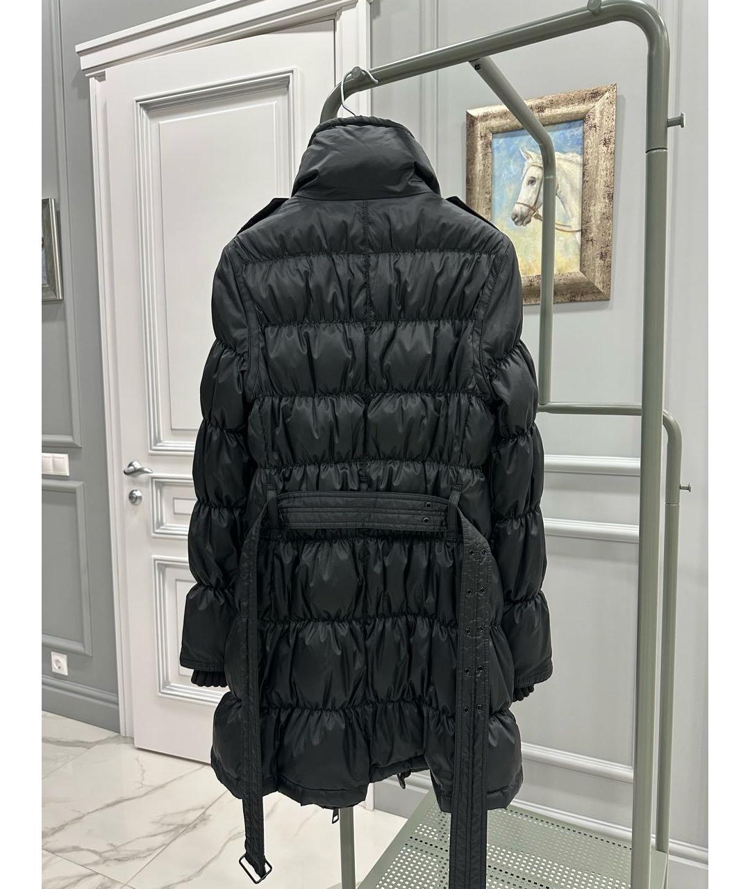 BURBERRY Черный полиэстеровый пуховик, фото 2