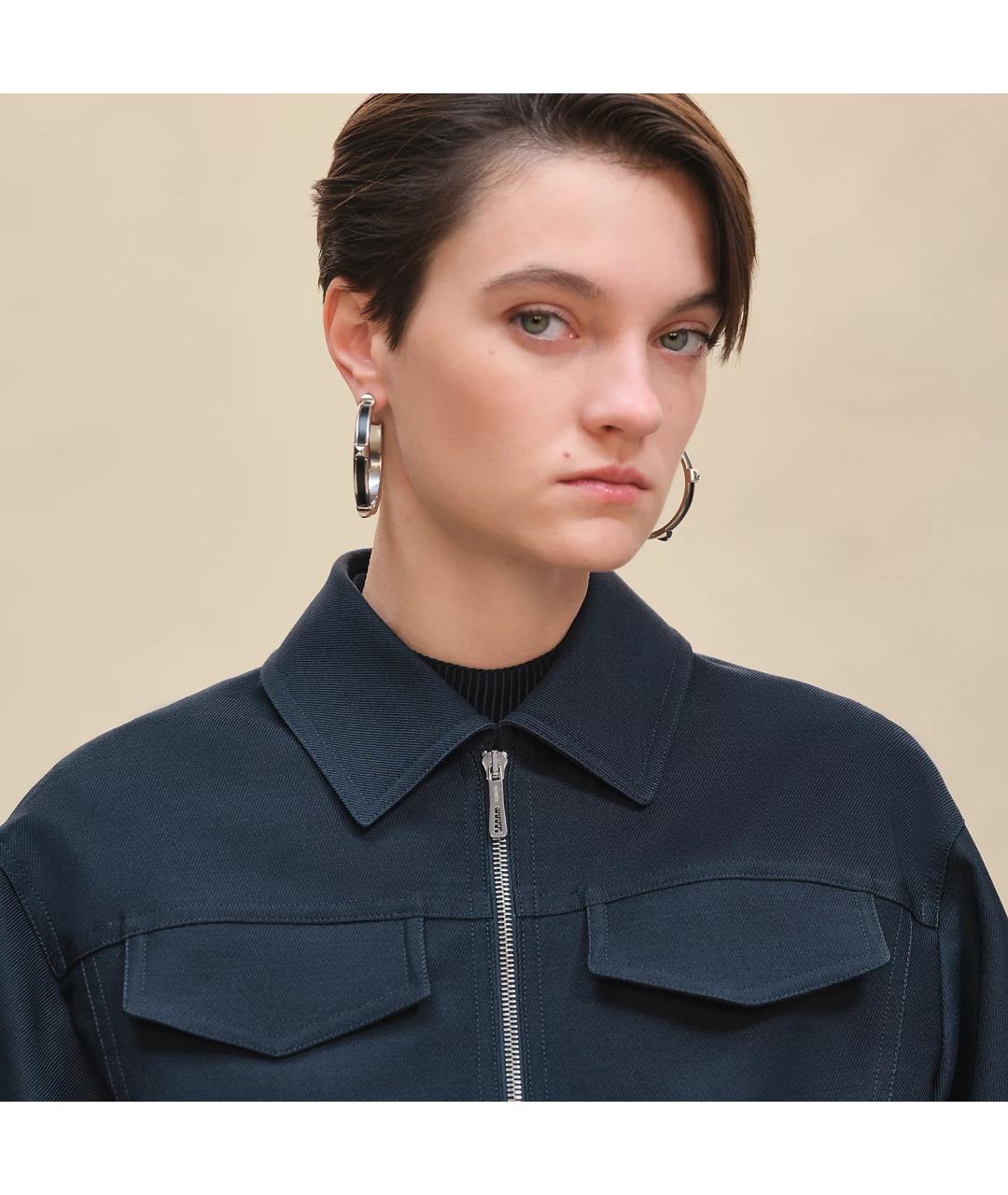 HERMES Черный вискозный жилет, фото 5