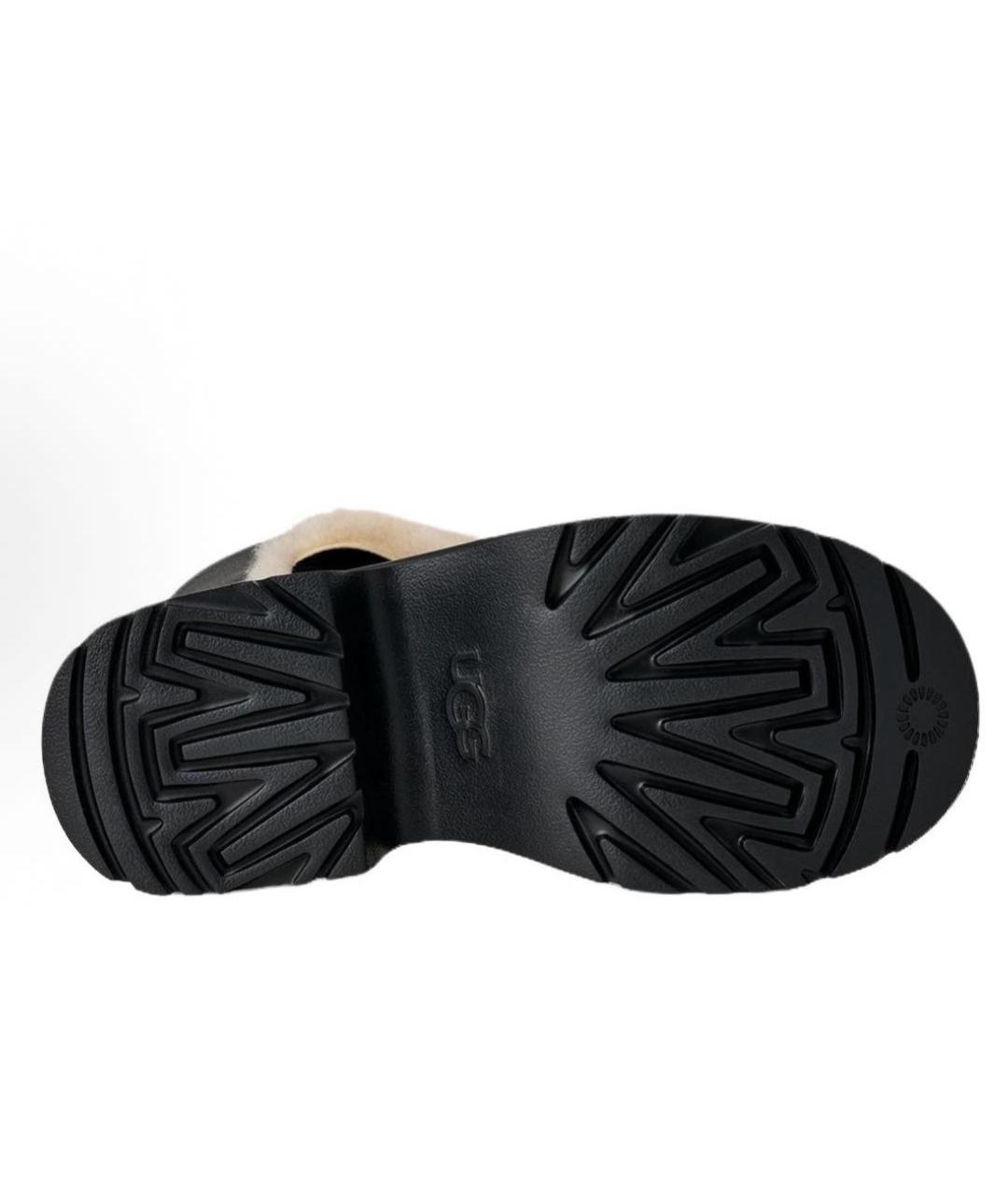 UGG AUSTRALIA Черные кожаные ботинки, фото 6