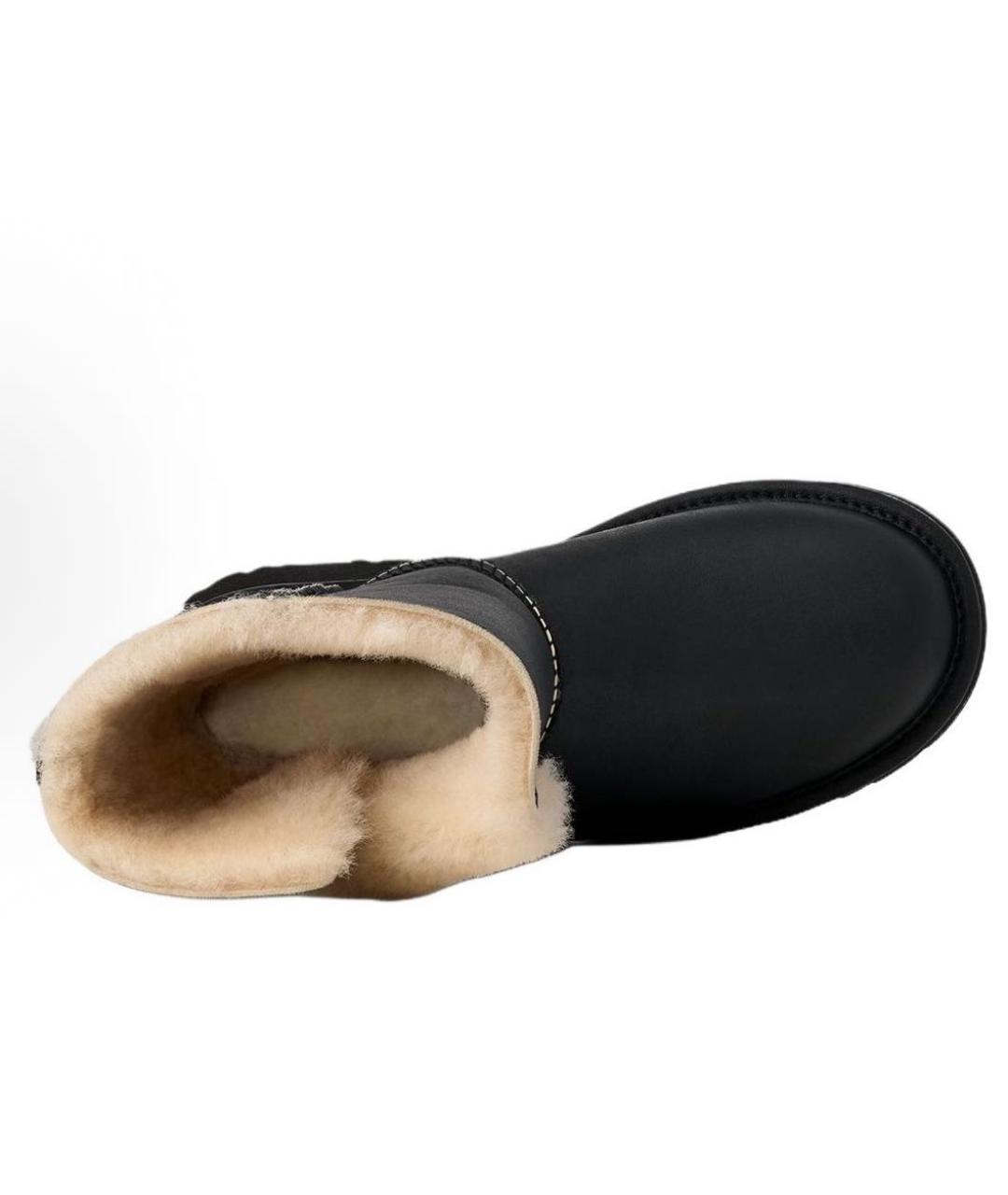 UGG AUSTRALIA Черные кожаные ботинки, фото 5