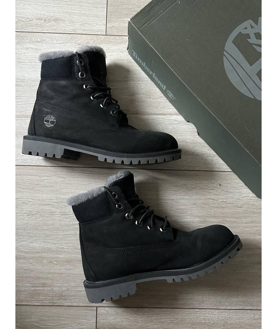 TIMBERLAND Черные нубуковые ботинки, фото 2