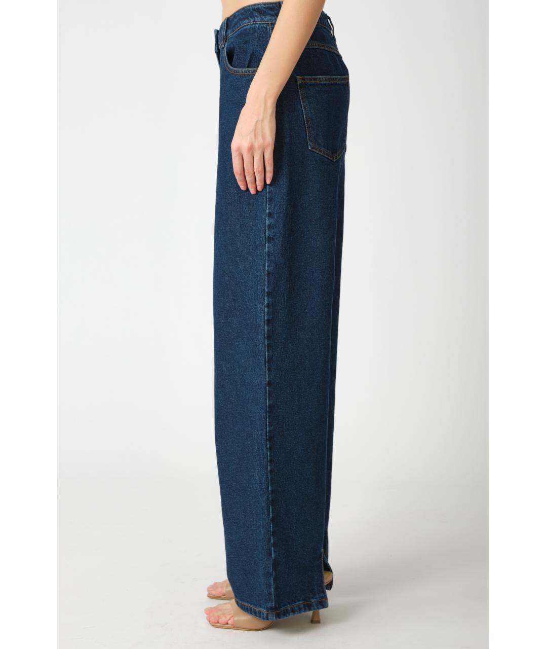 MAGDA BUTRYM Темно-синие хлопковые прямые джинсы, фото 3