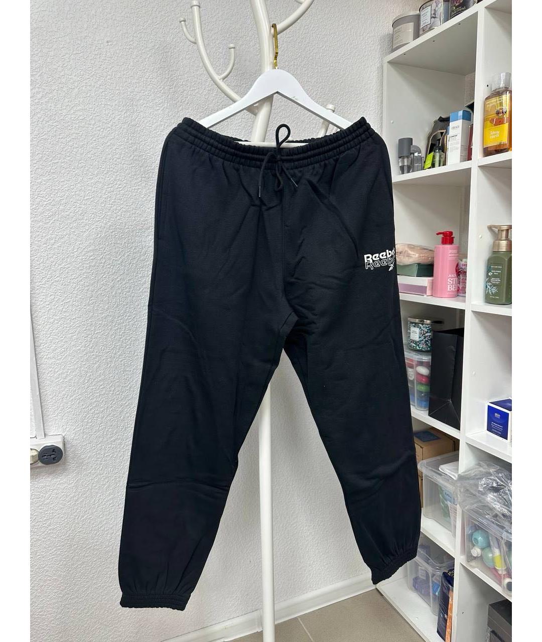 REEBOK Черный хлопковый спортивный костюм, фото 3