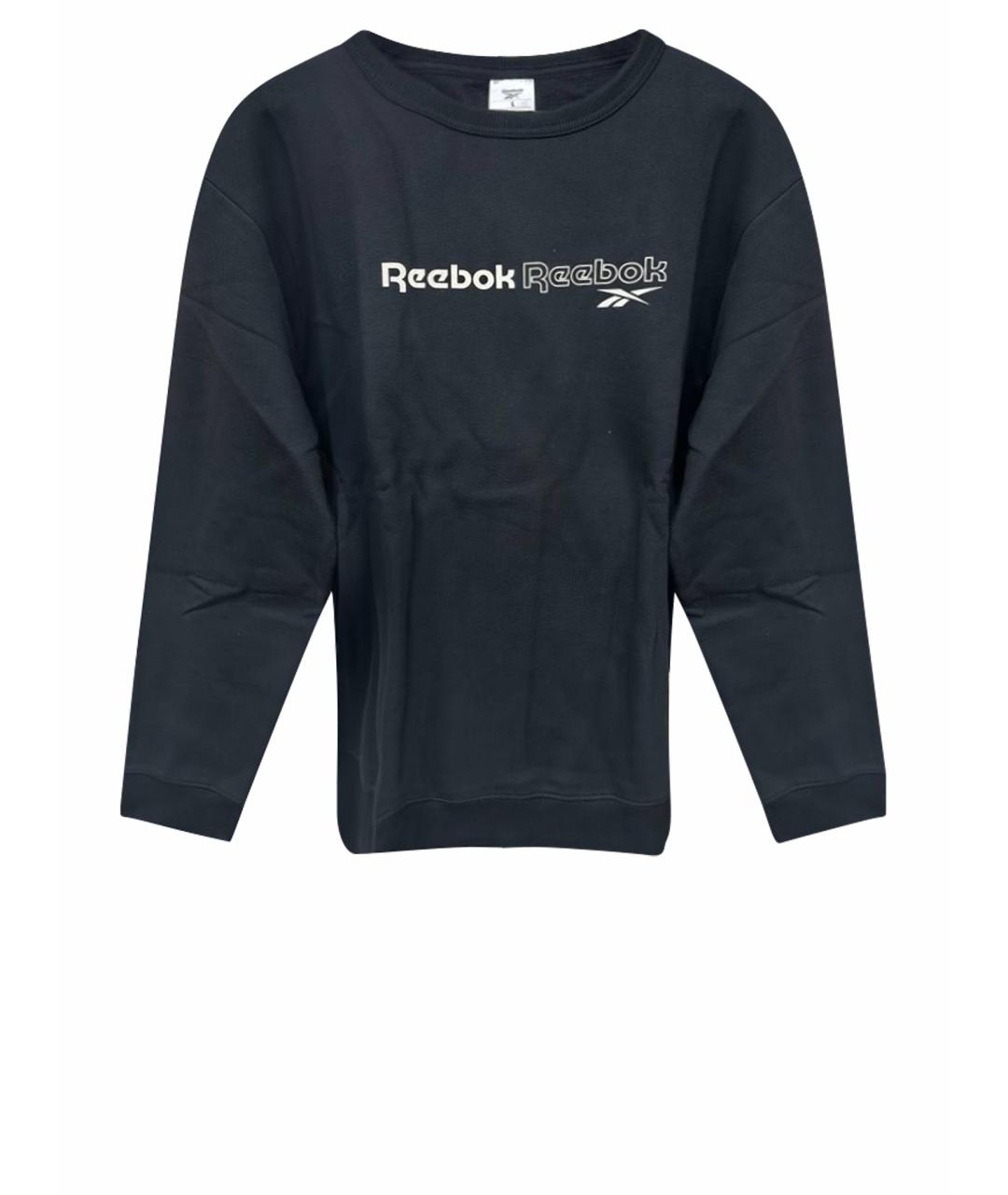 REEBOK Черный хлопковый спортивный костюм, фото 1