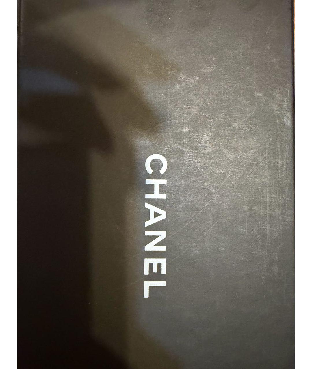 CHANEL Бежевые металлические солнцезащитные очки, фото 4