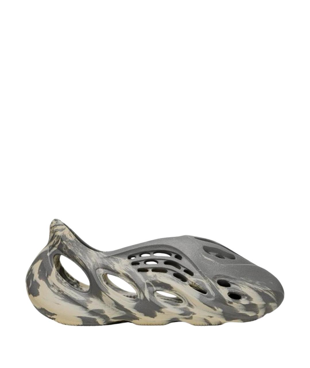 ADIDAS YEEZY Серые резиновые кроссовки, фото 1