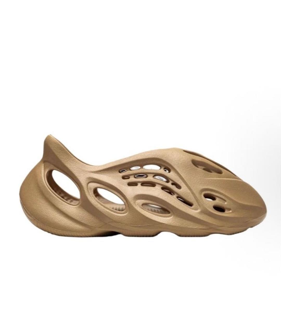 ADIDAS YEEZY Бежевые резиновые кроссовки, фото 6