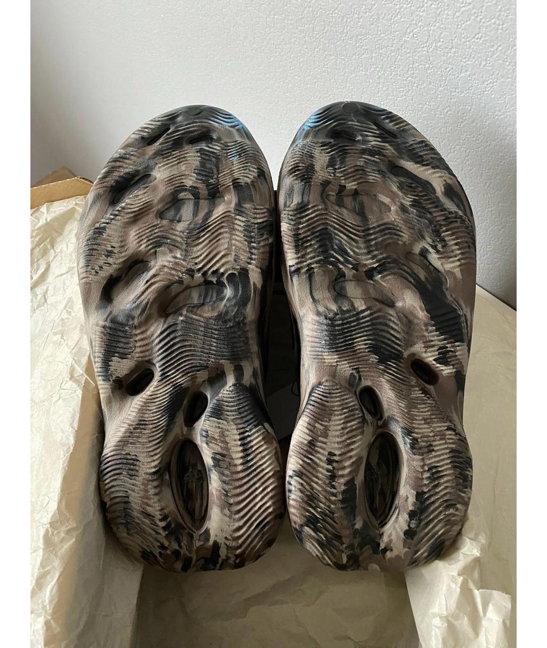 ADIDAS YEEZY Коричневые резиновые кроссовки, фото 5