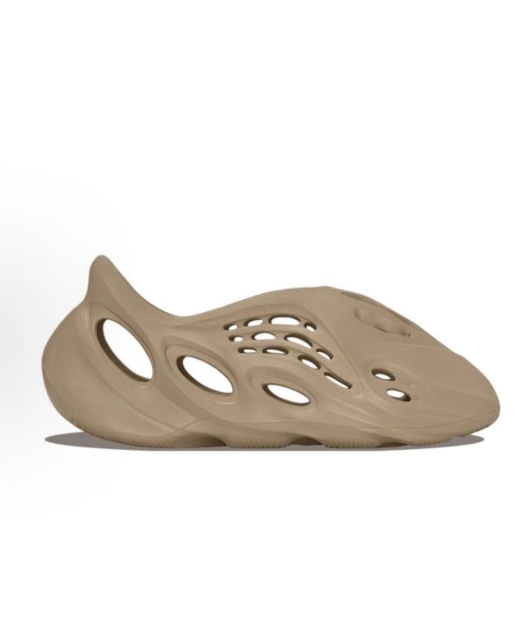 ADIDAS YEEZY Бежевые резиновые кроссовки, фото 6