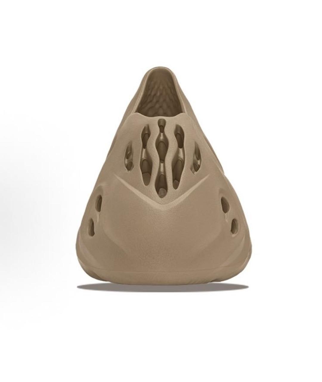 ADIDAS YEEZY Бежевые резиновые кроссовки, фото 4