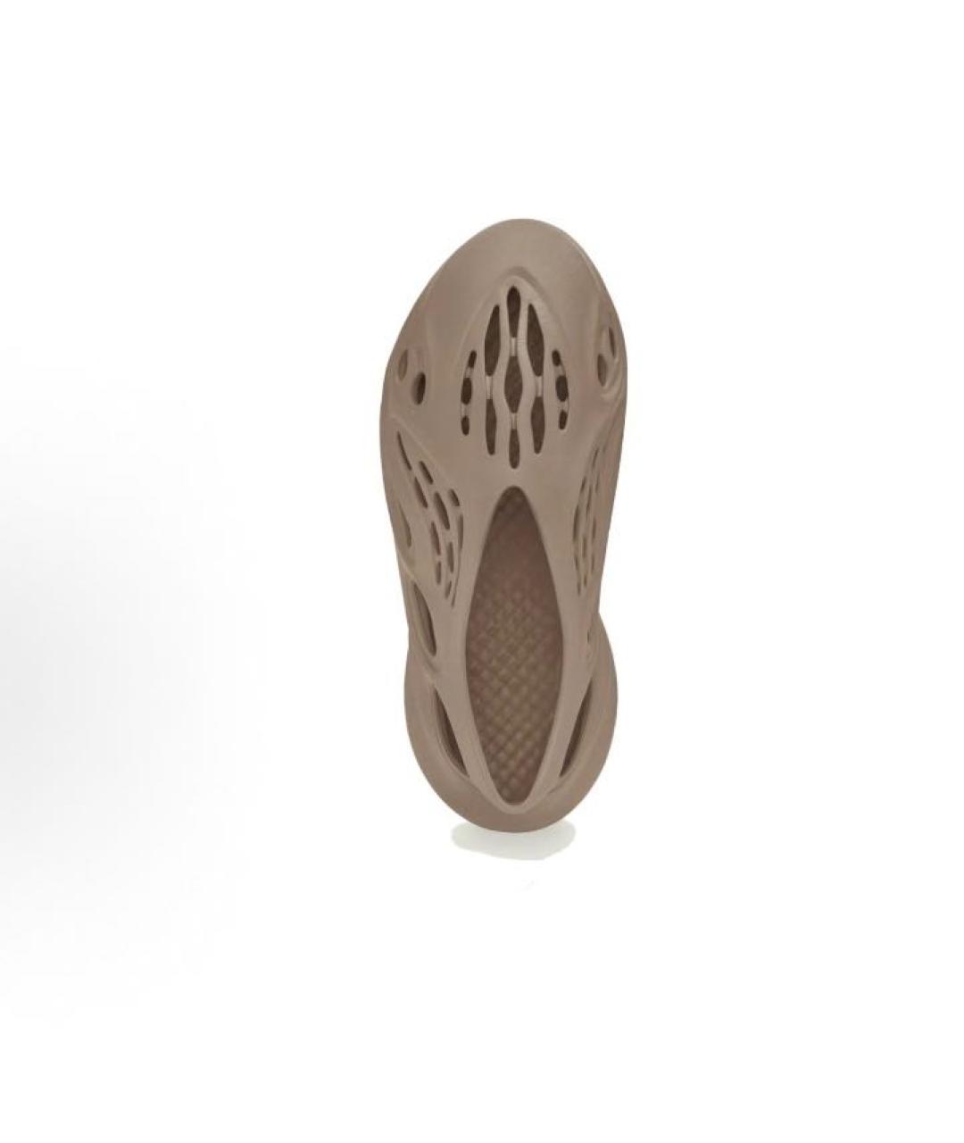 ADIDAS YEEZY Бежевые резиновые кроссовки, фото 4