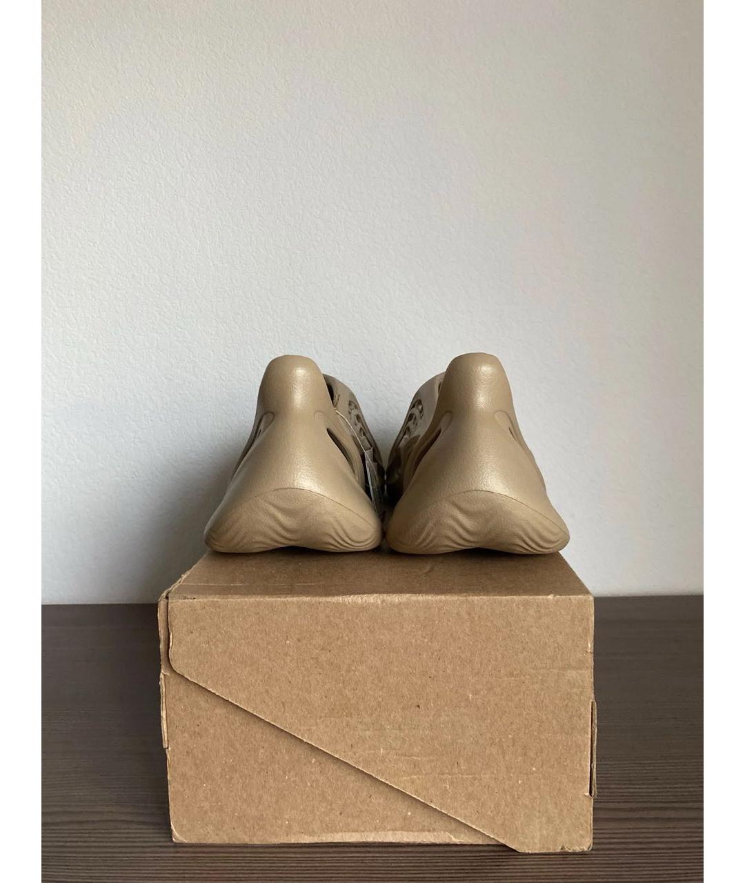 ADIDAS YEEZY Бежевые резиновые кроссовки, фото 7