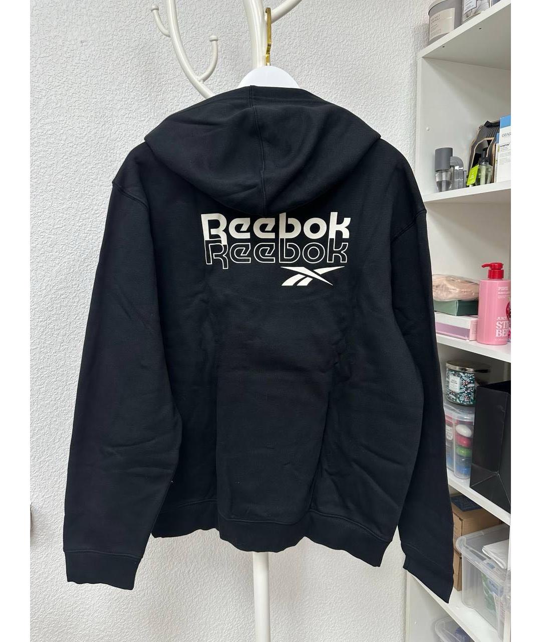 REEBOK Черный хлопковый спортивный костюм, фото 9