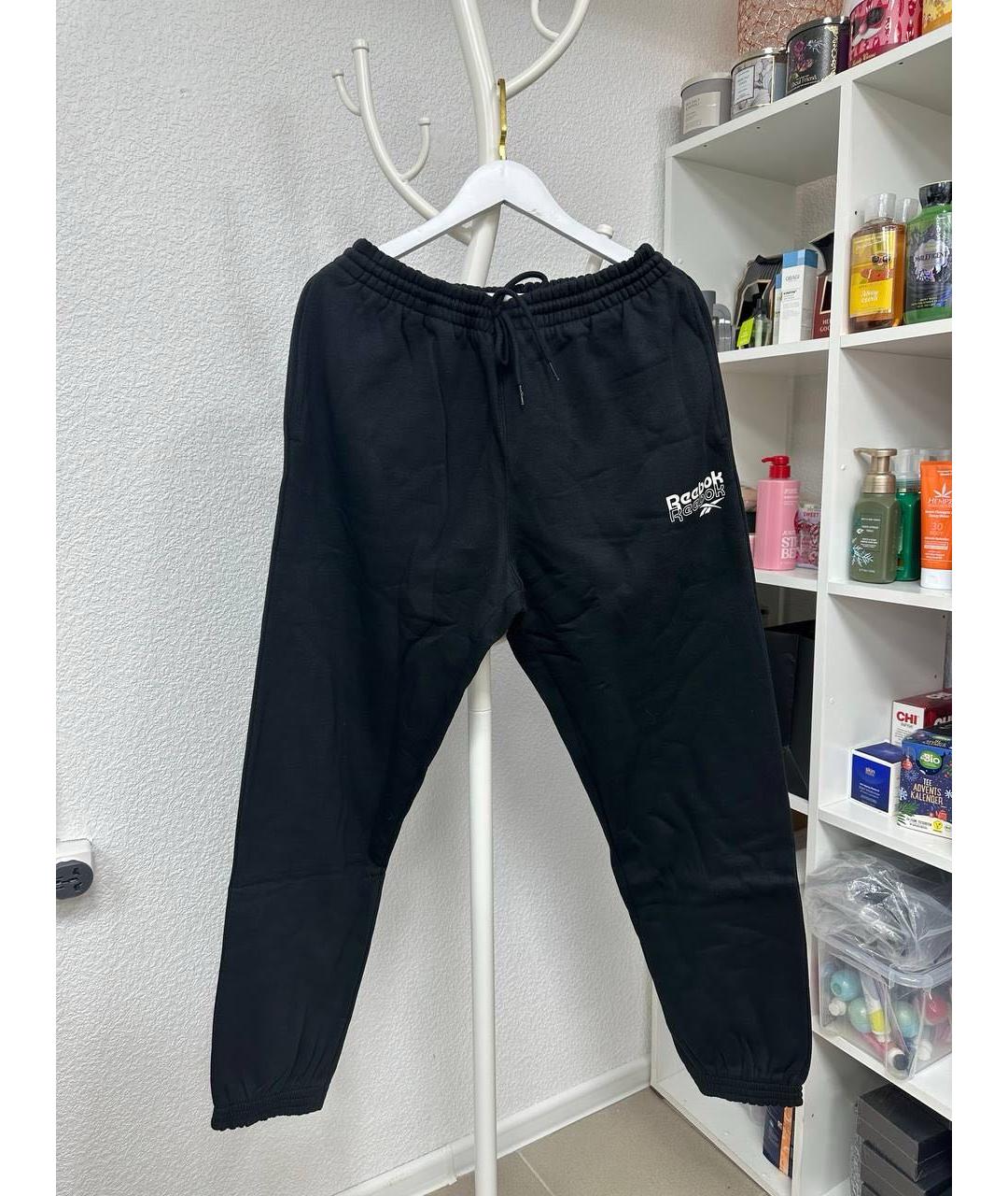 REEBOK Черный хлопковый спортивный костюм, фото 3