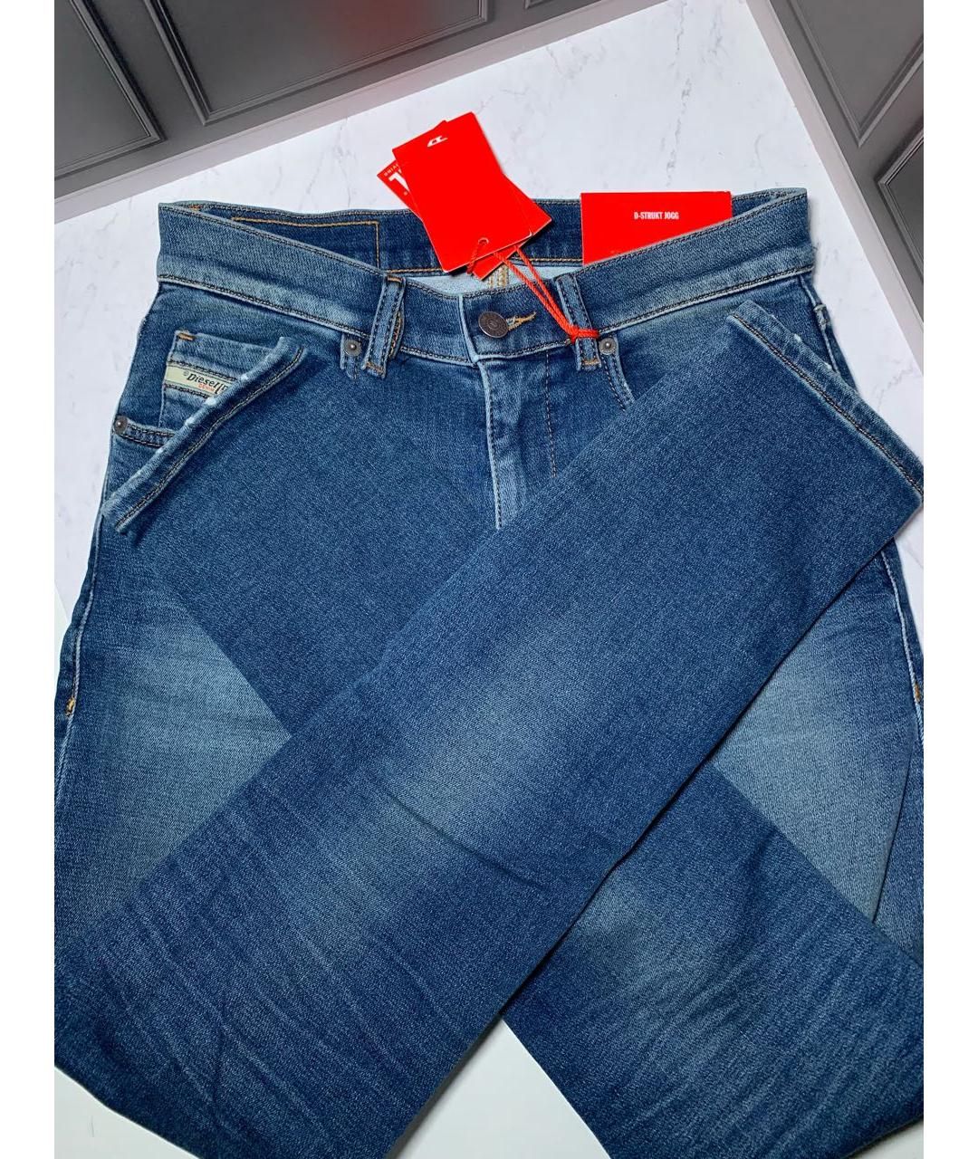 DIESEL Синие хлопко-эластановые джинсы слим, фото 6