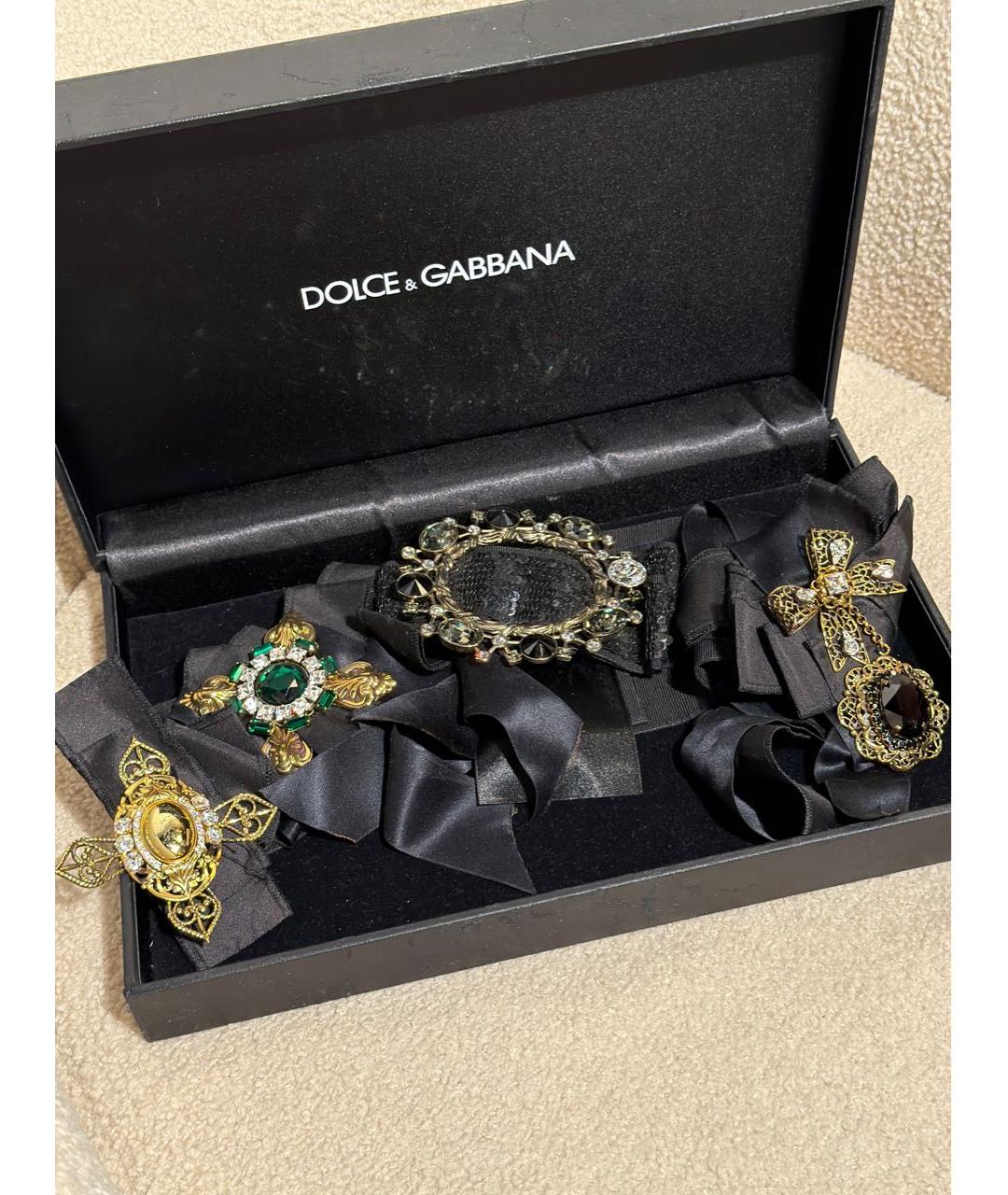 DOLCE&GABBANA Черный ремень, фото 7