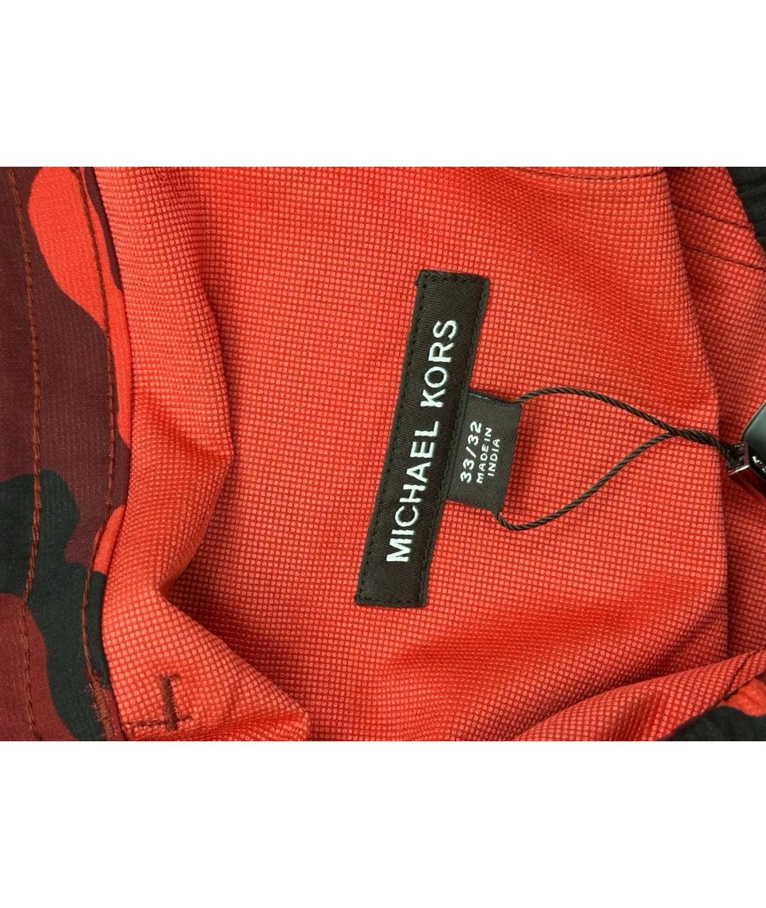 MICHAEL KORS Красные брюки чинос, фото 4