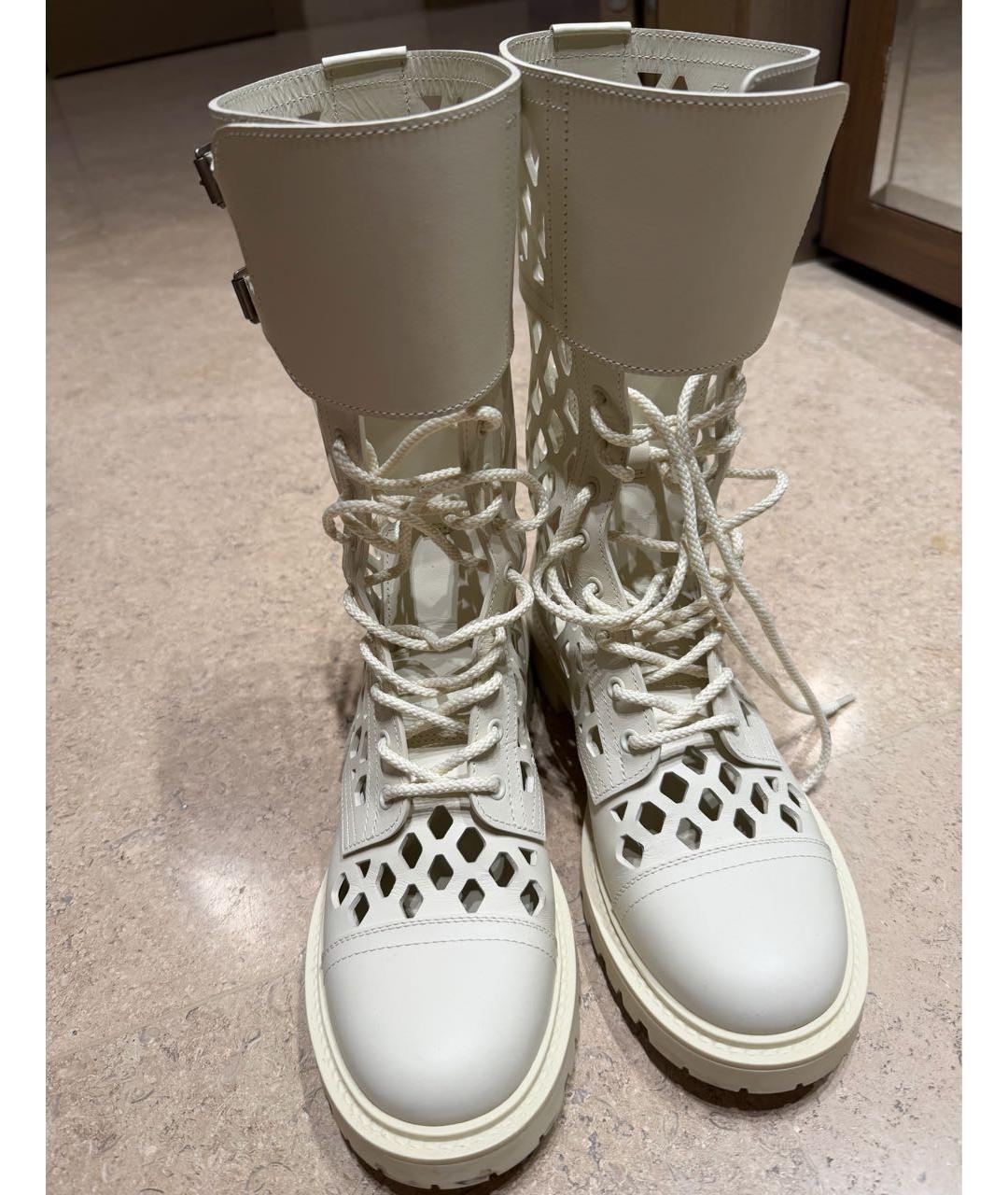 CHRISTIAN DIOR Бежевые сапоги, фото 2