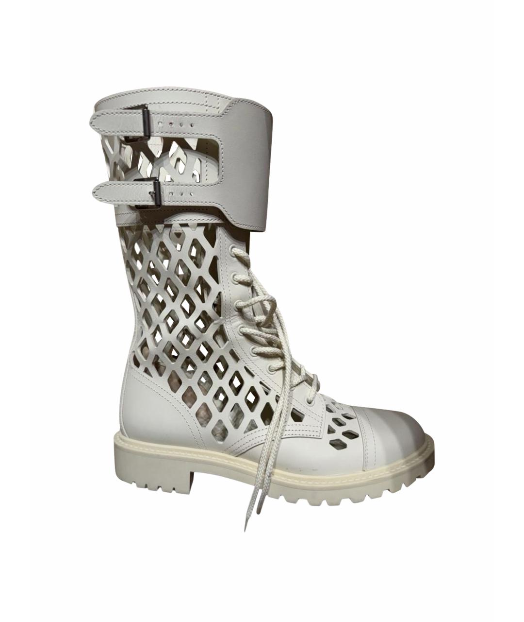 CHRISTIAN DIOR Бежевые сапоги, фото 1