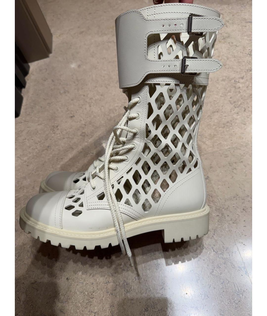 CHRISTIAN DIOR Бежевые сапоги, фото 6