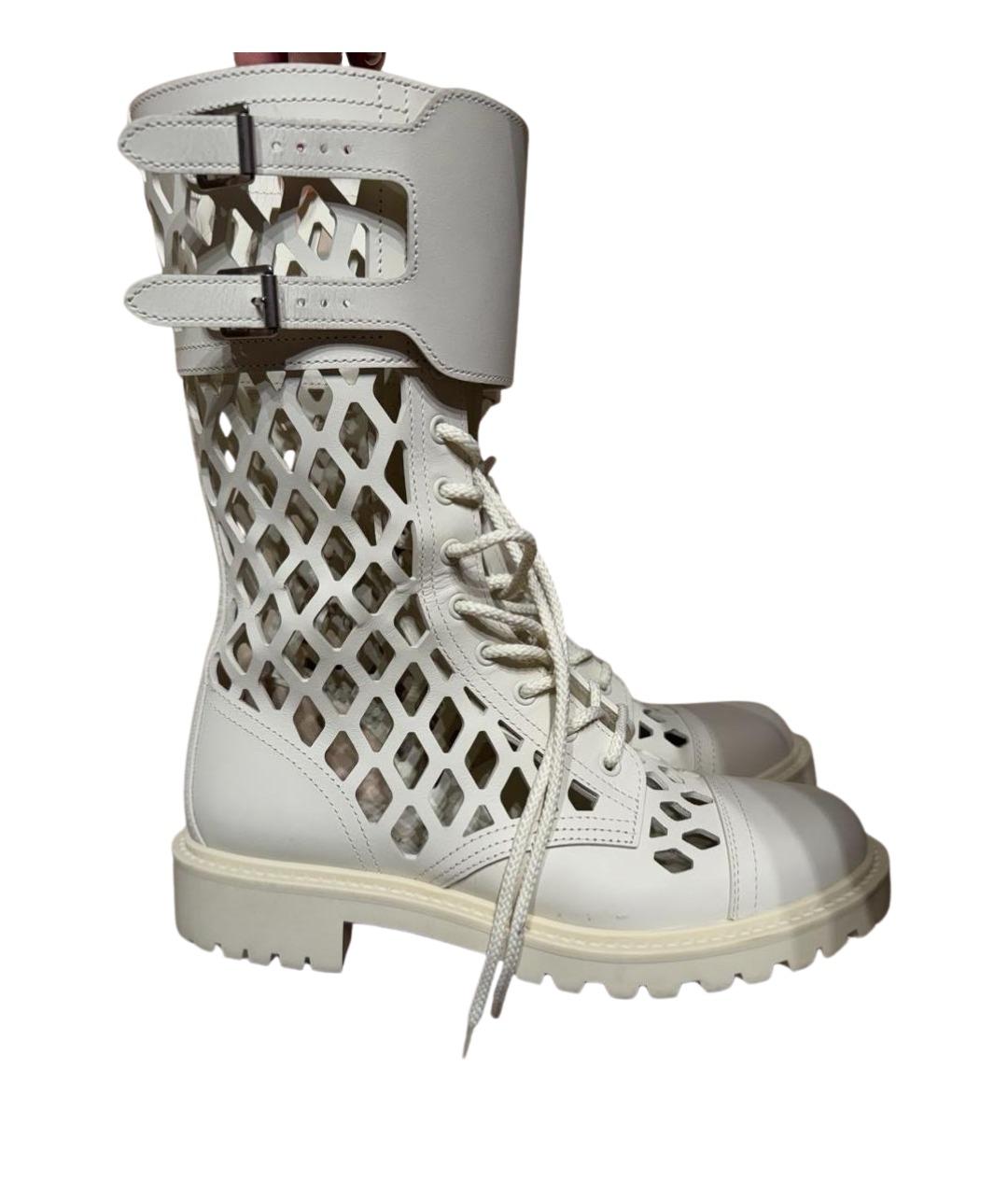 CHRISTIAN DIOR Бежевые сапоги, фото 7