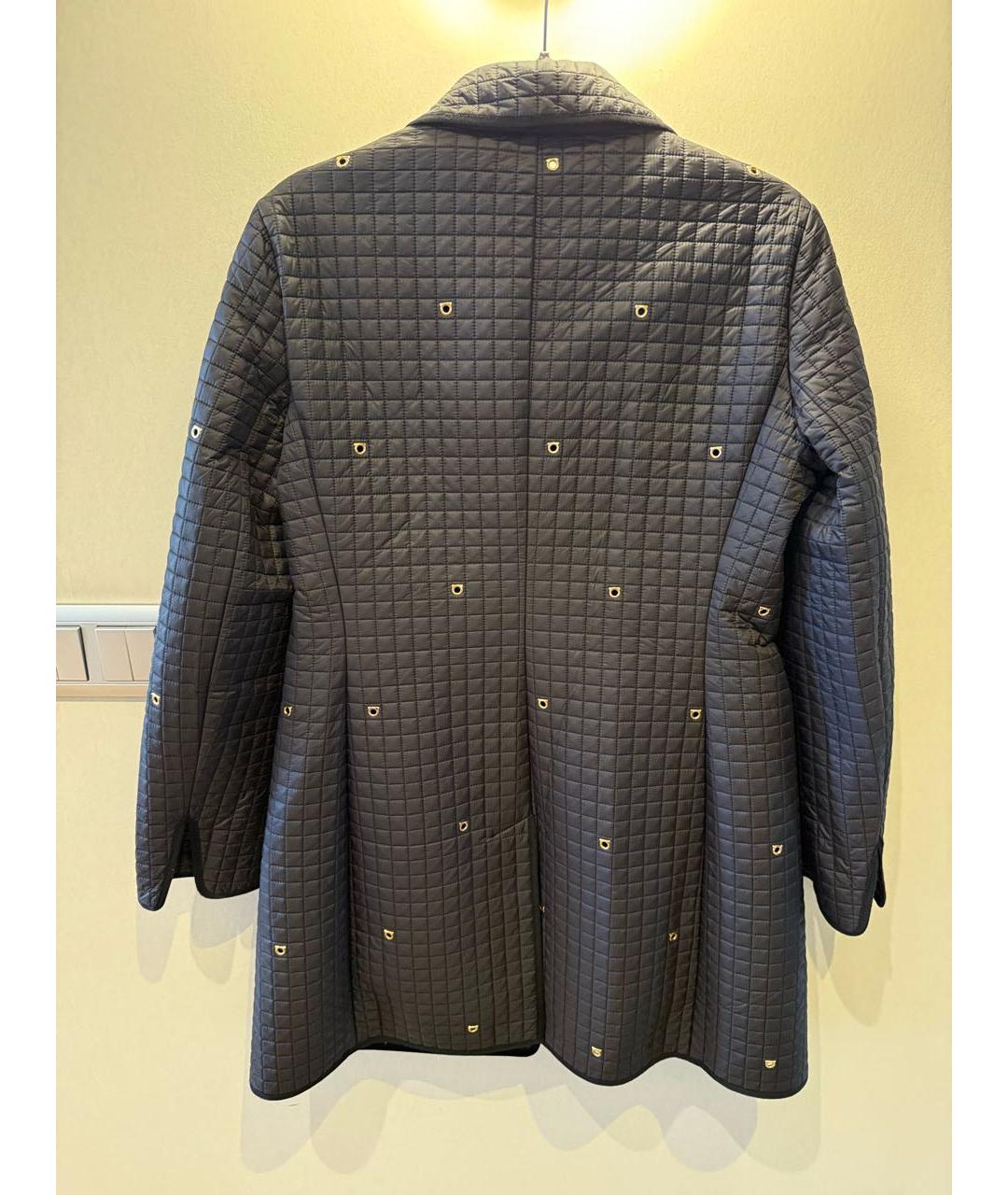 FERRAGAMO Темно-синий полиамидовый тренч/плащ, фото 2