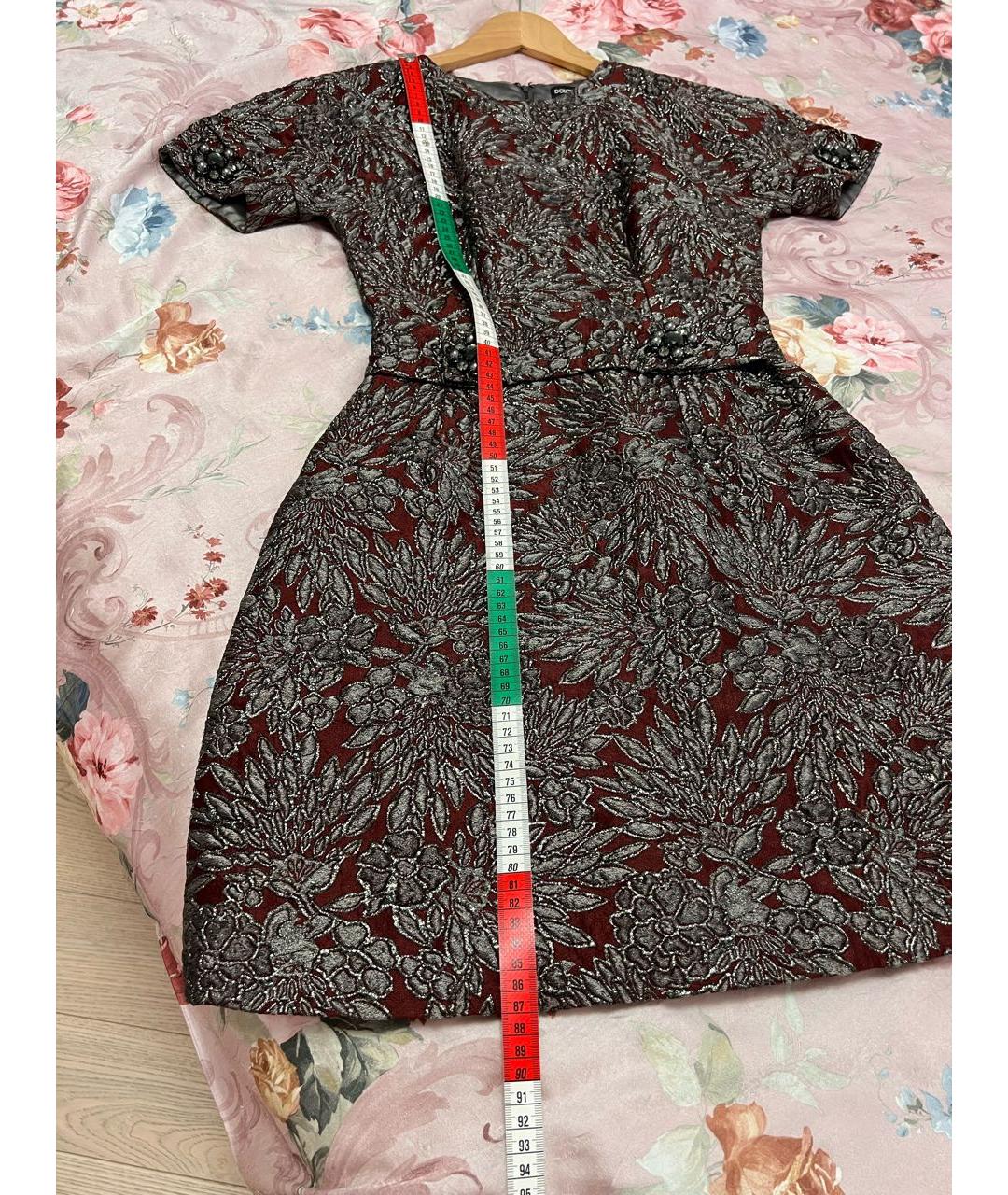 DOLCE&GABBANA Мульти шелковое коктейльное платье, фото 6