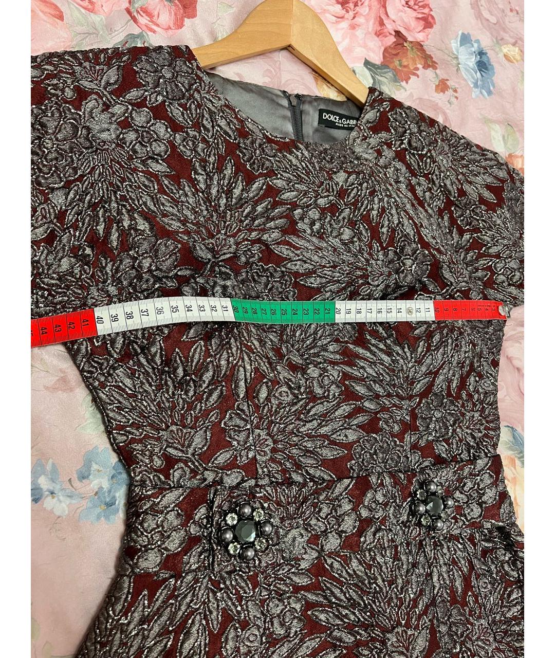 DOLCE&GABBANA Мульти шелковое коктейльное платье, фото 7