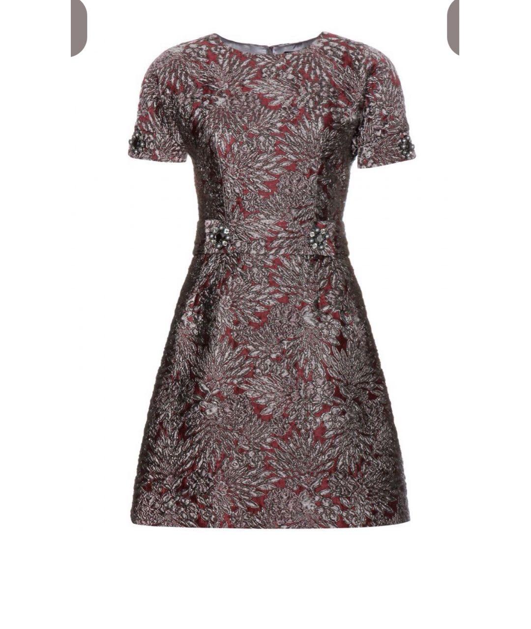 DOLCE&GABBANA Мульти шелковое коктейльное платье, фото 9