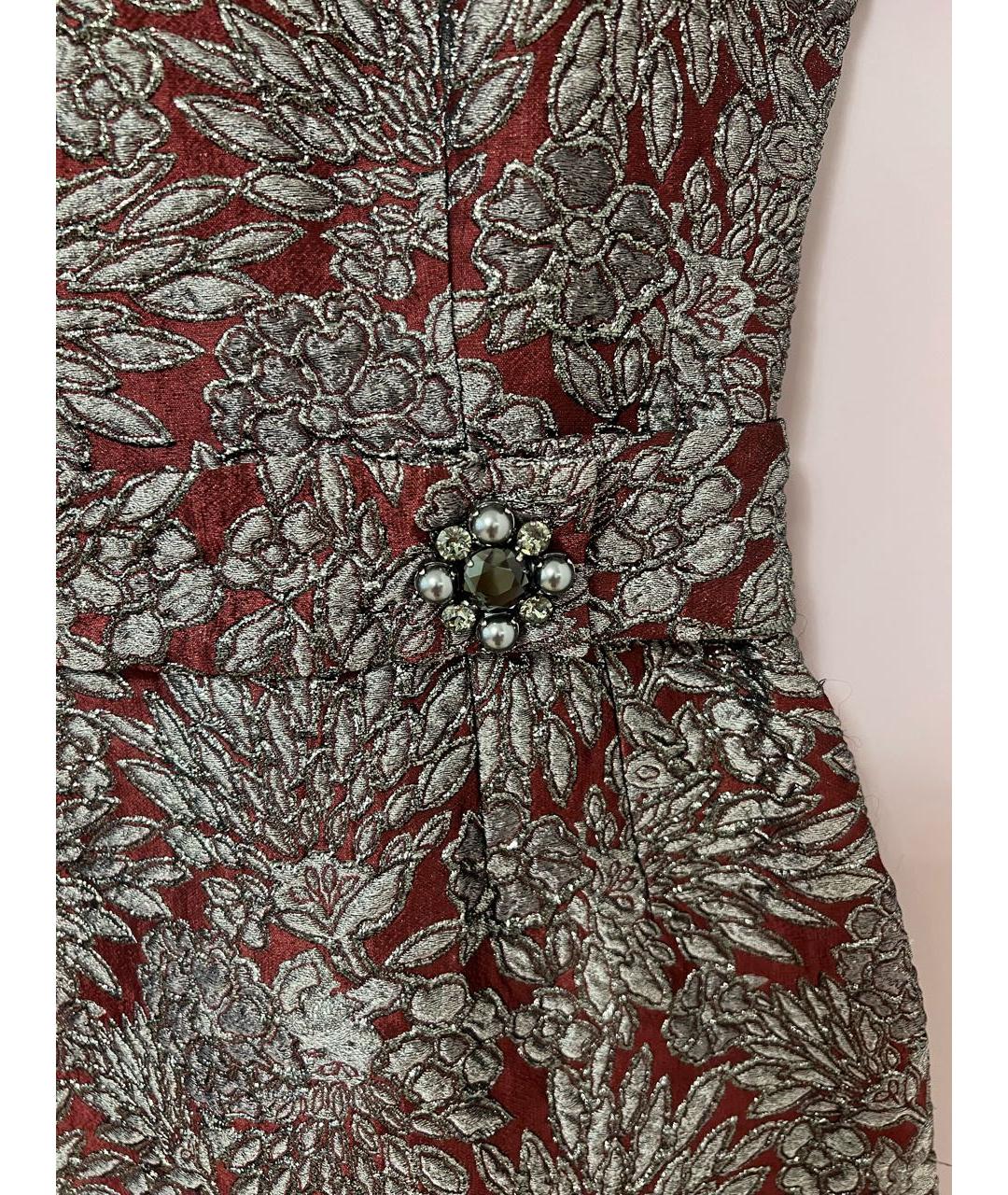 DOLCE&GABBANA Мульти шелковое коктейльное платье, фото 5