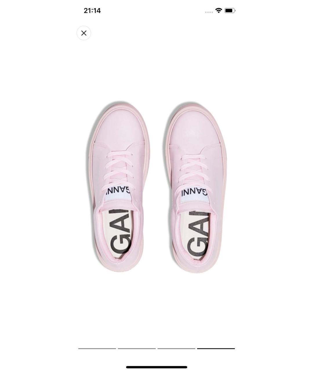 GANNI Розовые кроссовки, фото 2