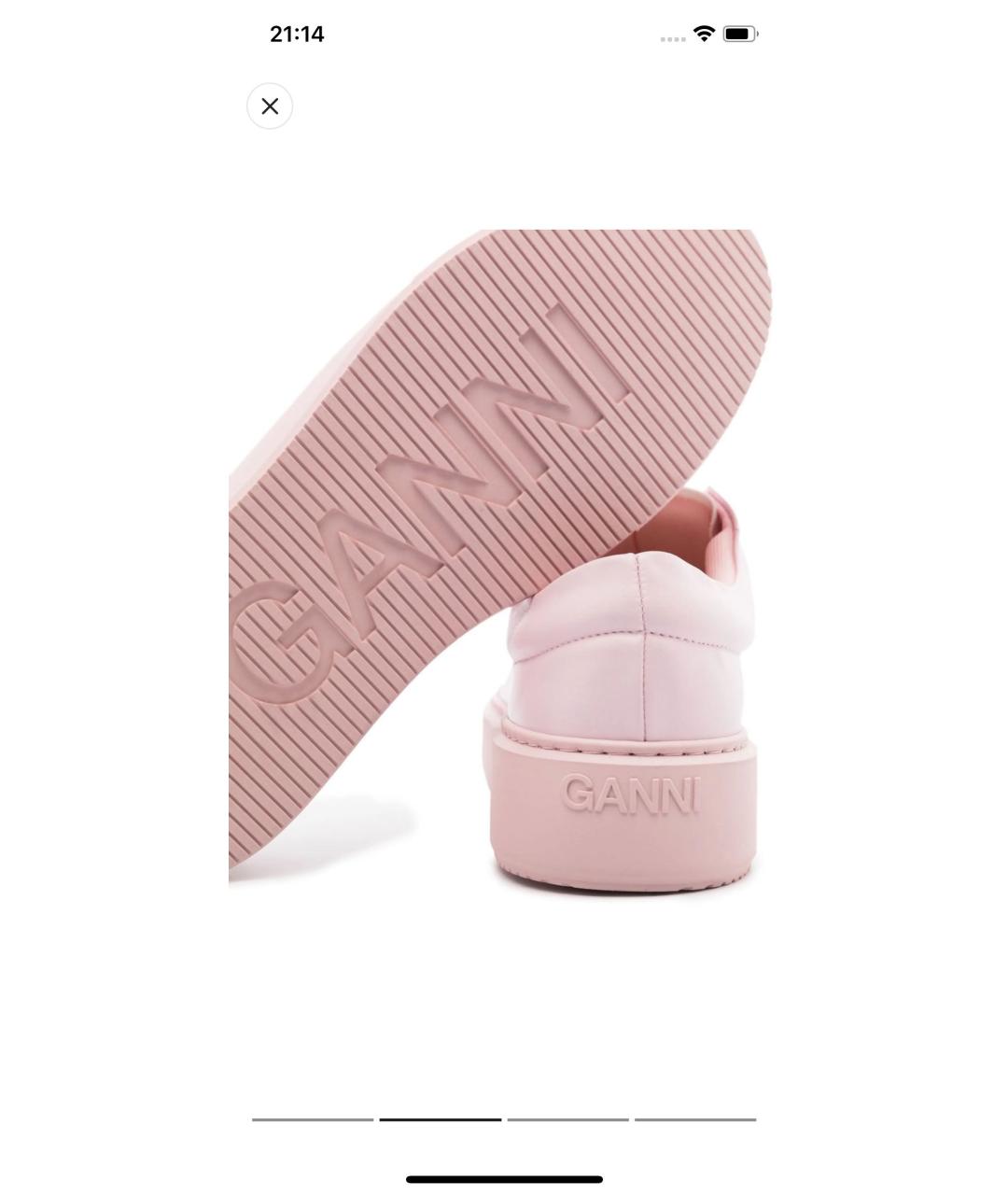 GANNI Розовые кроссовки, фото 3