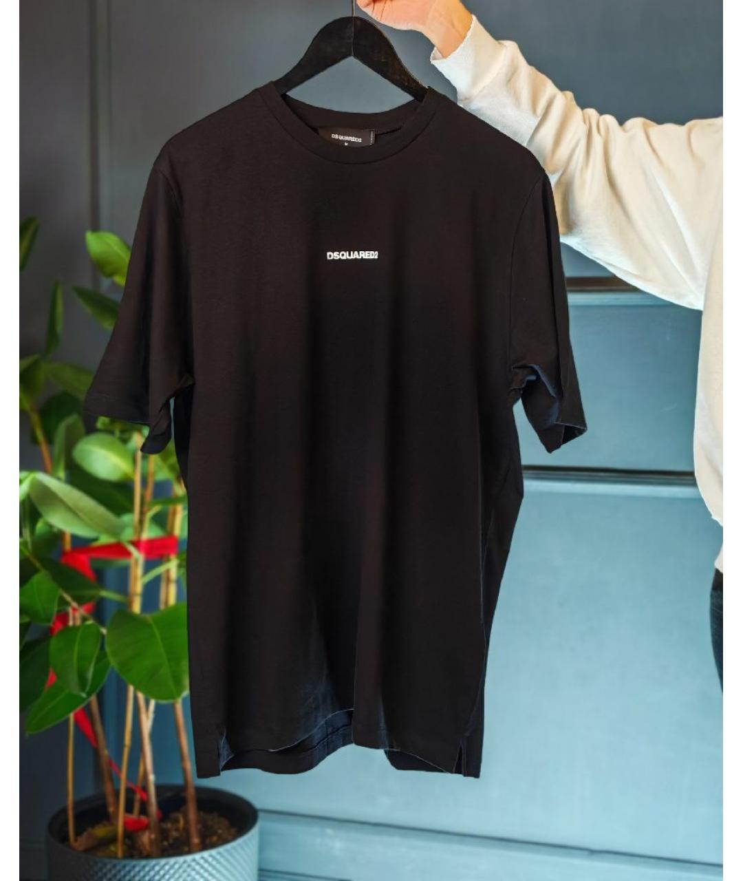 DSQUARED2 Черная хлопковая футболка, фото 3