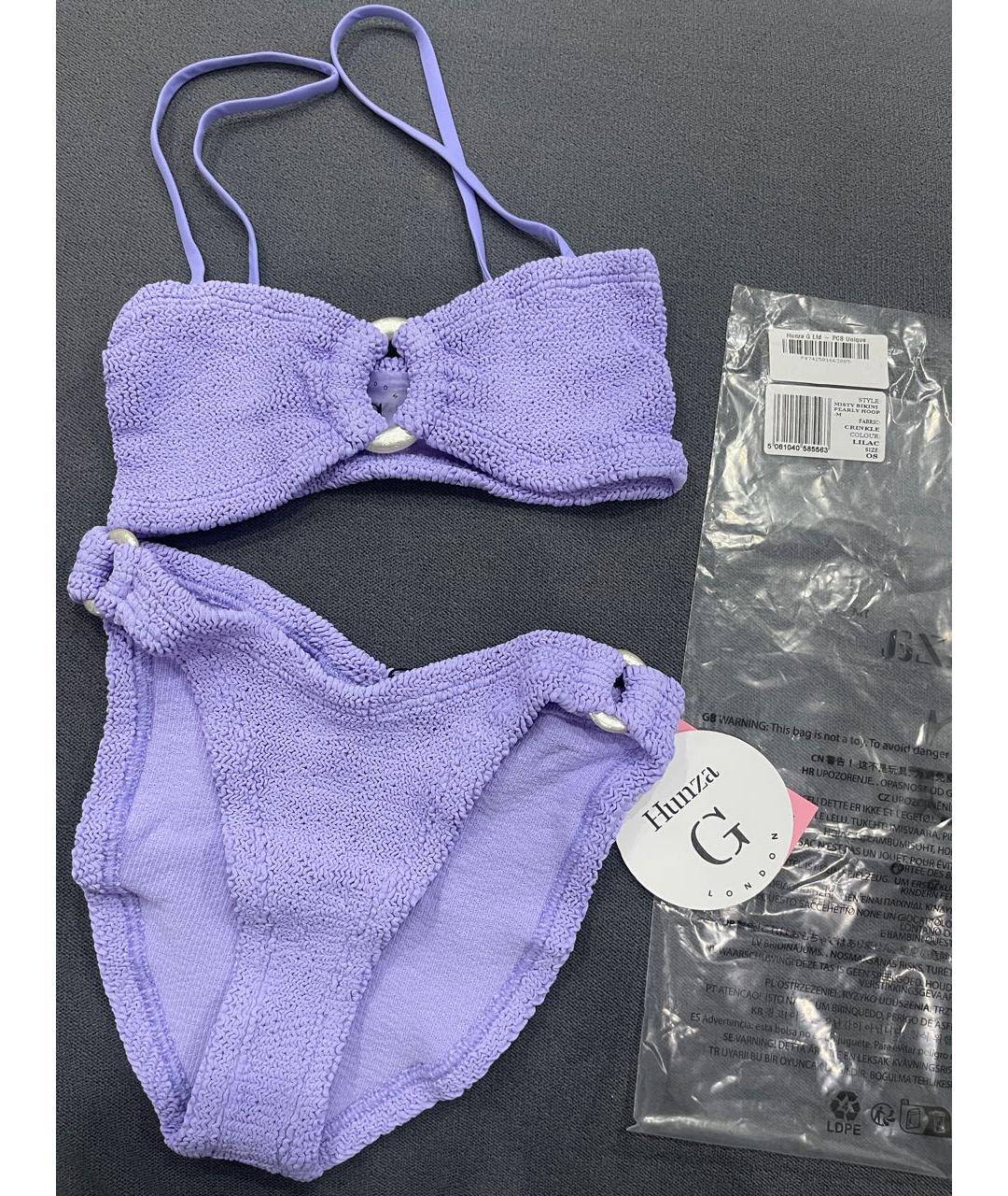 HUNZA G Фиолетовый купальник, фото 3