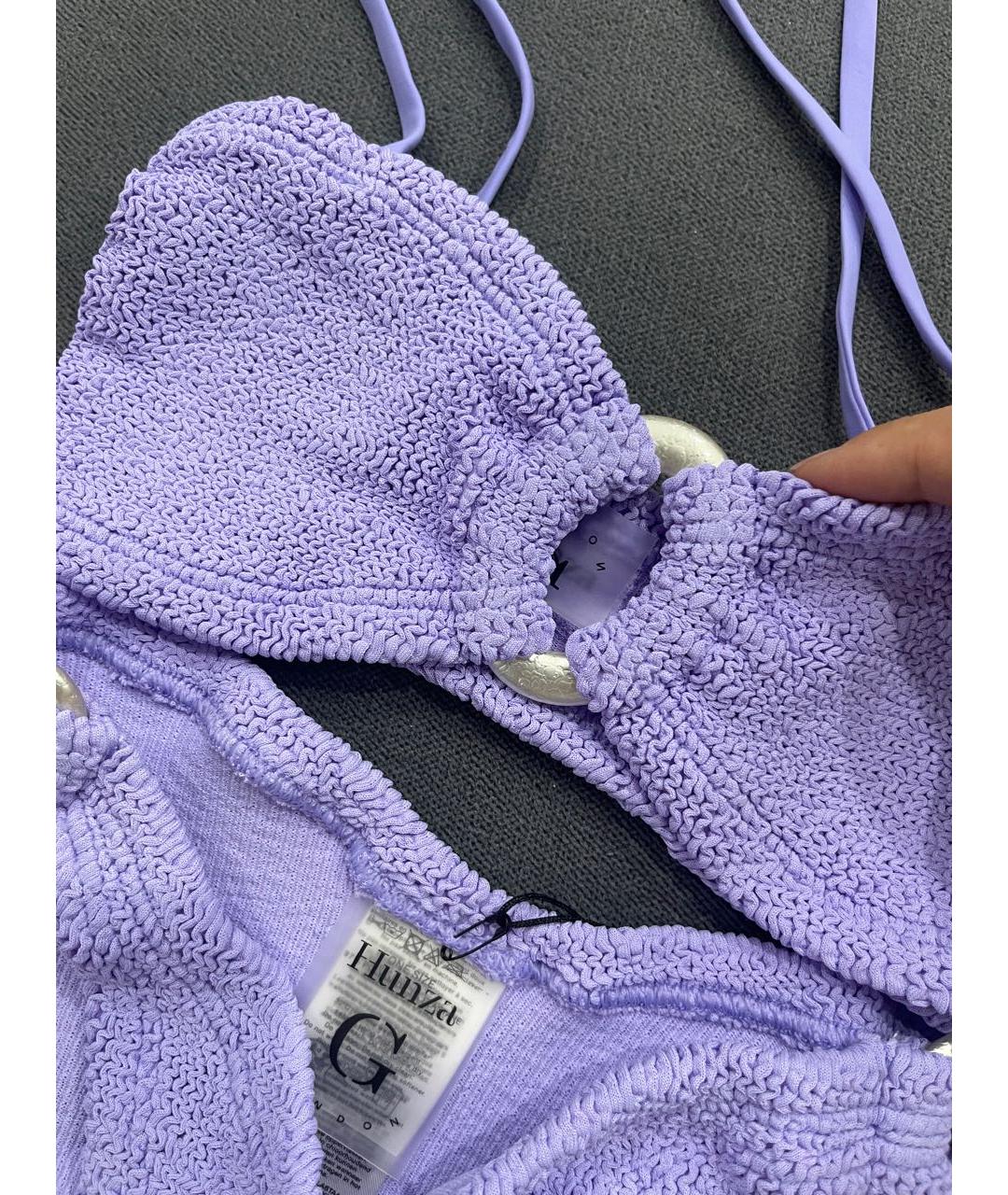 HUNZA G Фиолетовый купальник, фото 4